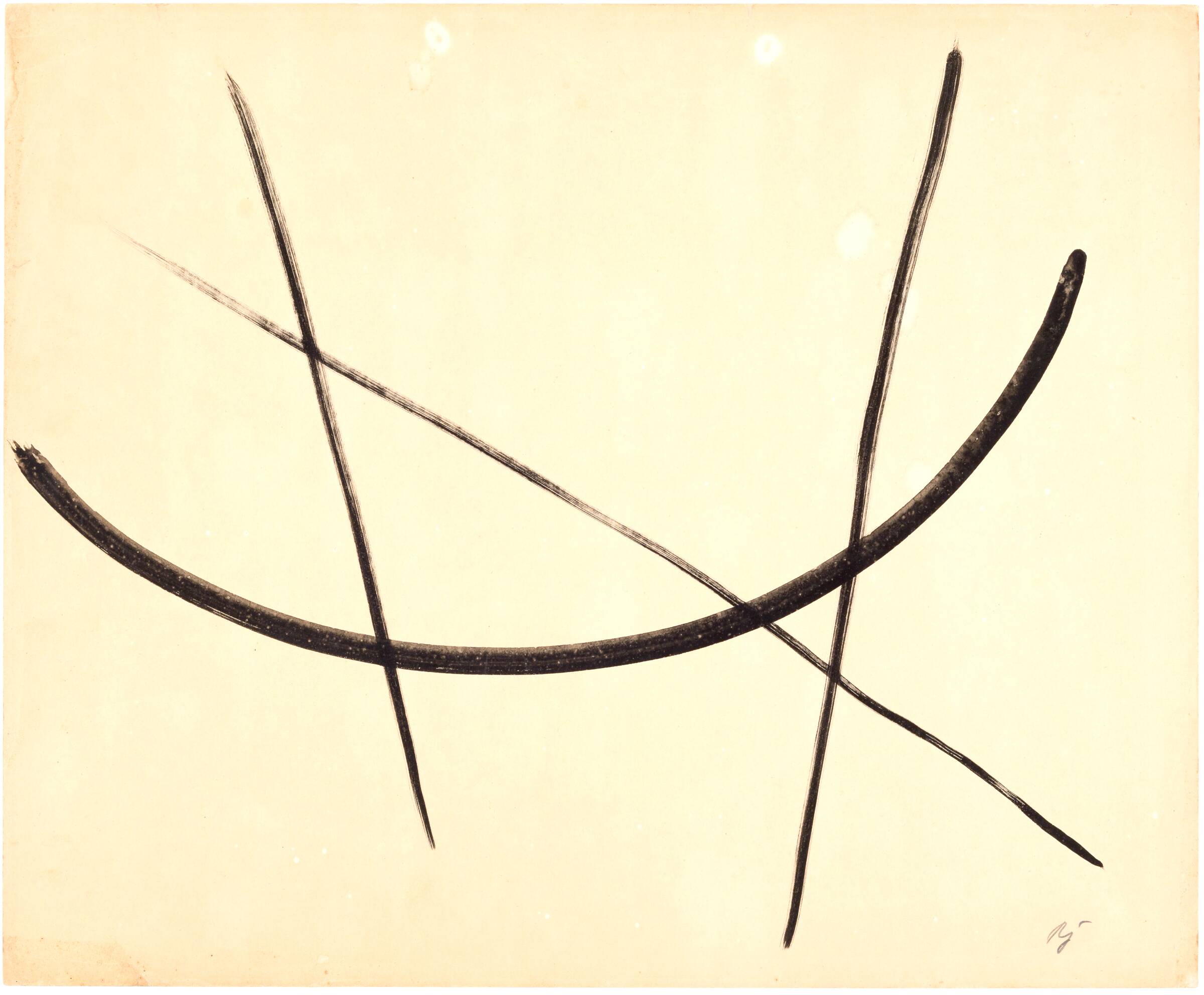 Penseltegning. Paris (1949), Robert Jacobsen, 1949
