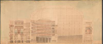 Det Kgl. Teater 1874. Længdesnit