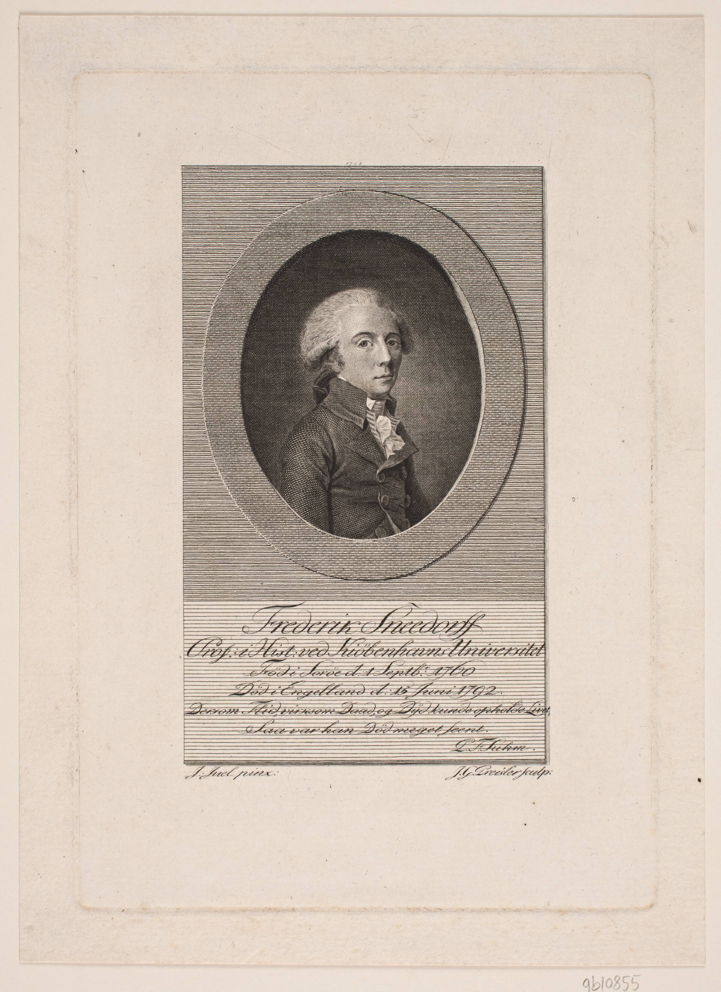 Frederik Sneedorff, J.G. Preisler, 1794