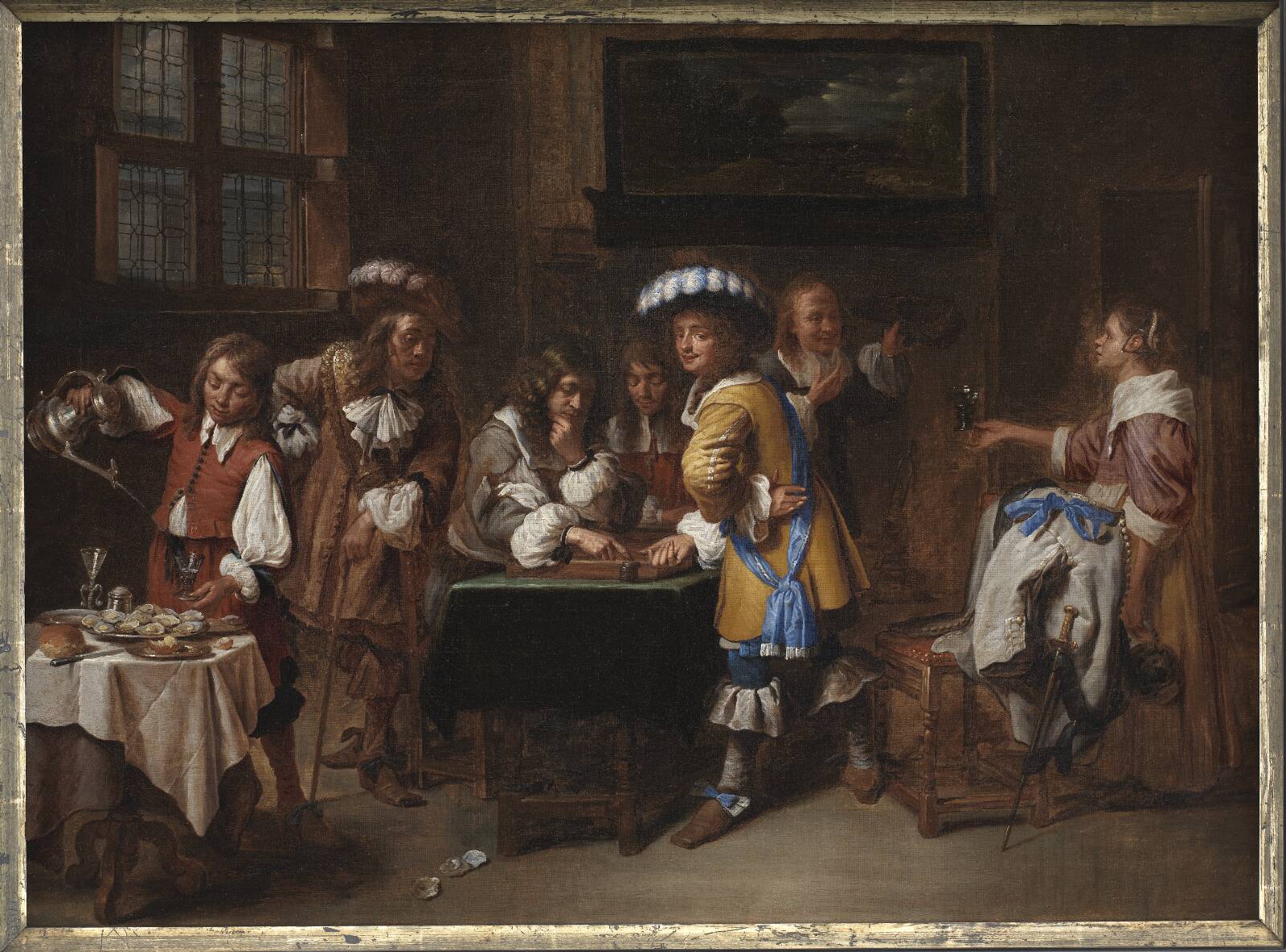 Tric-trac-spillerne, Charles Emanuel Biset, 1648-1710