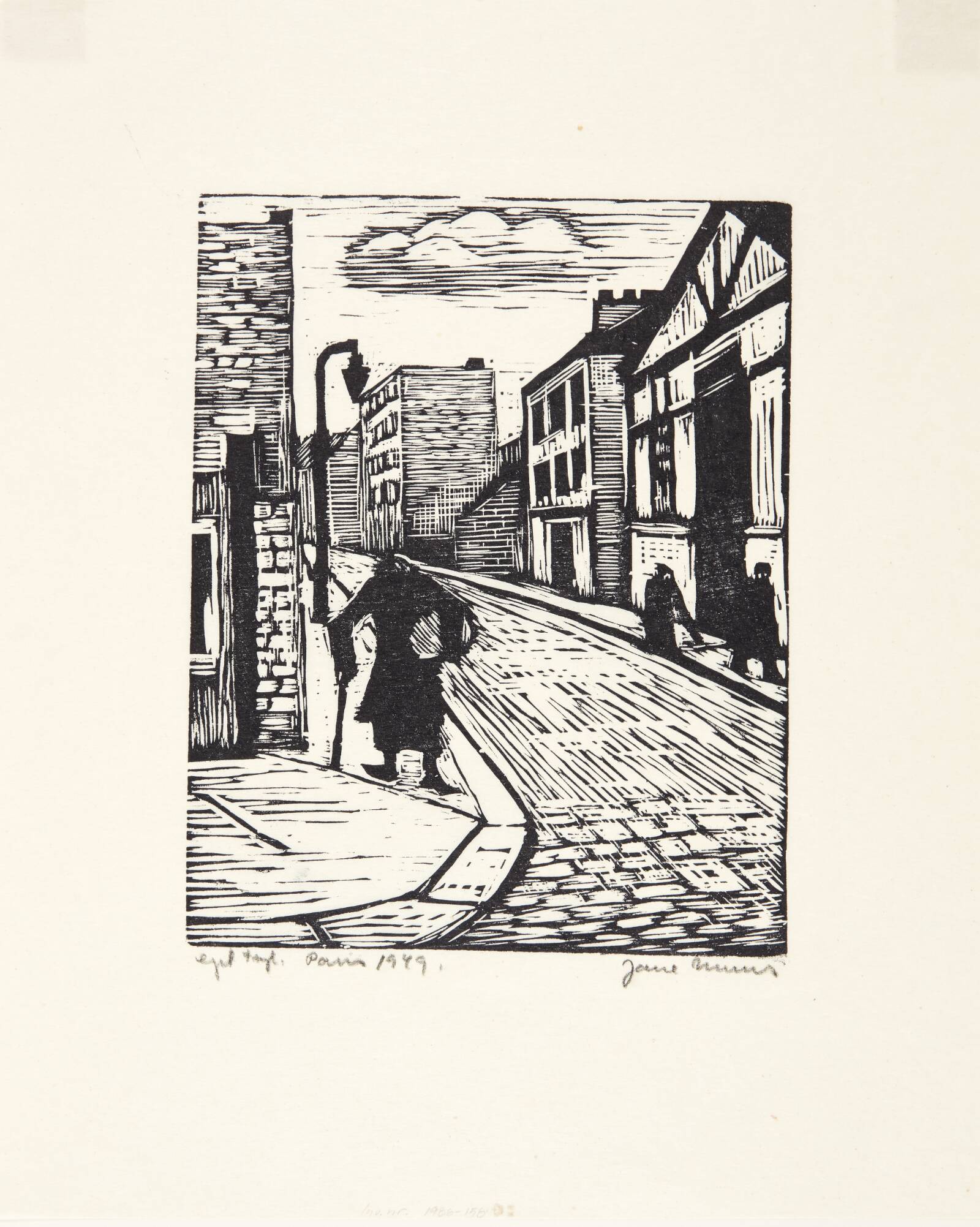 Gadebillede. Paris 1949, Jane Muus, 1949