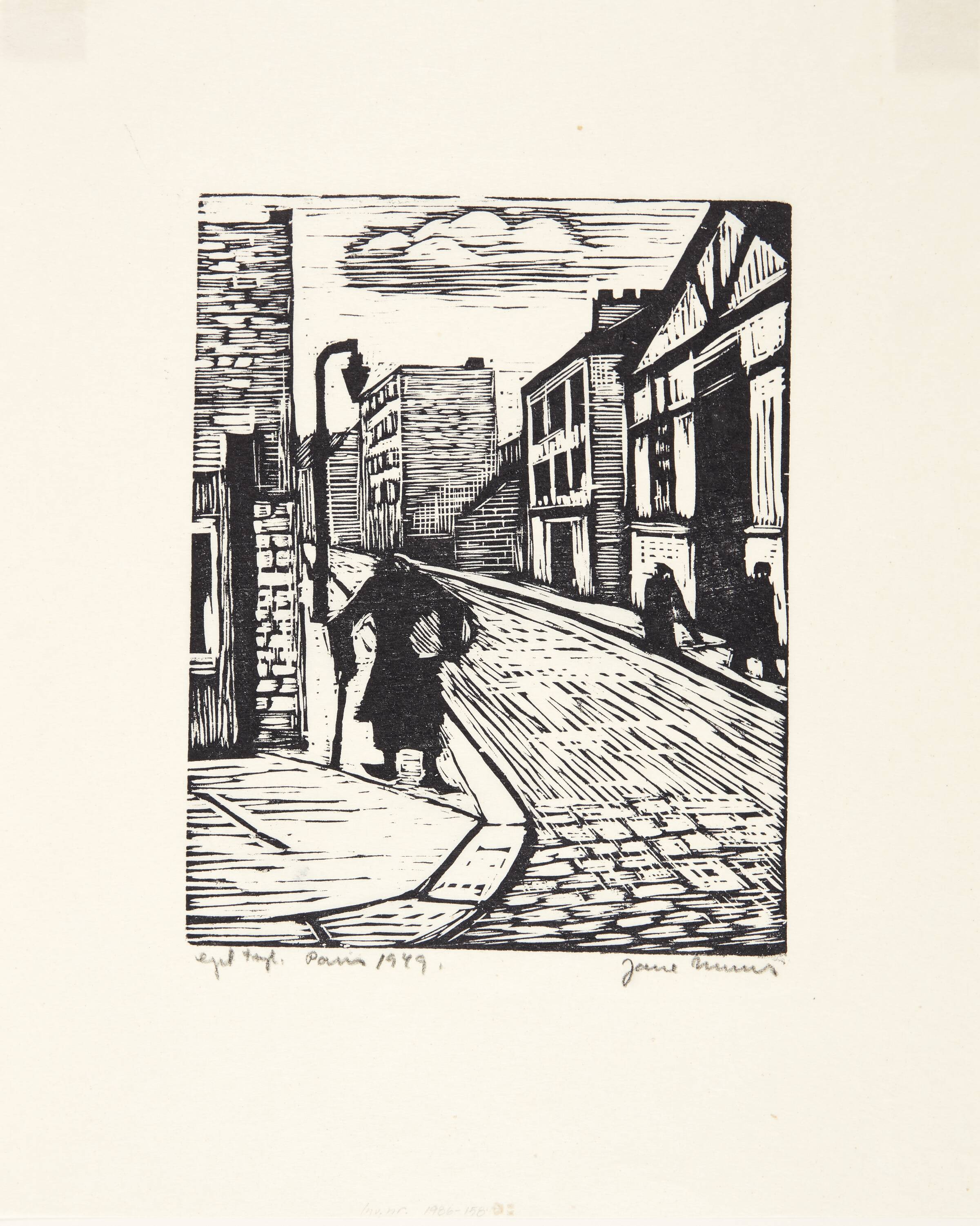 Gadebillede. Paris 1949, Jane Muus, 1949