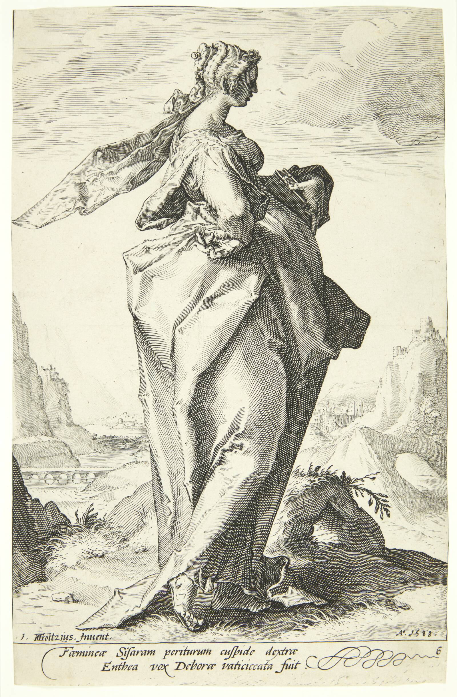 Deborah, Jacob Matham, 1588
