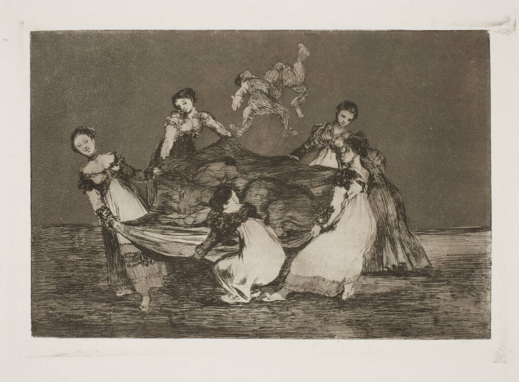 Kvindelig dårskab (Tungere end et æsel), Francisco de Goya, 1815-1824