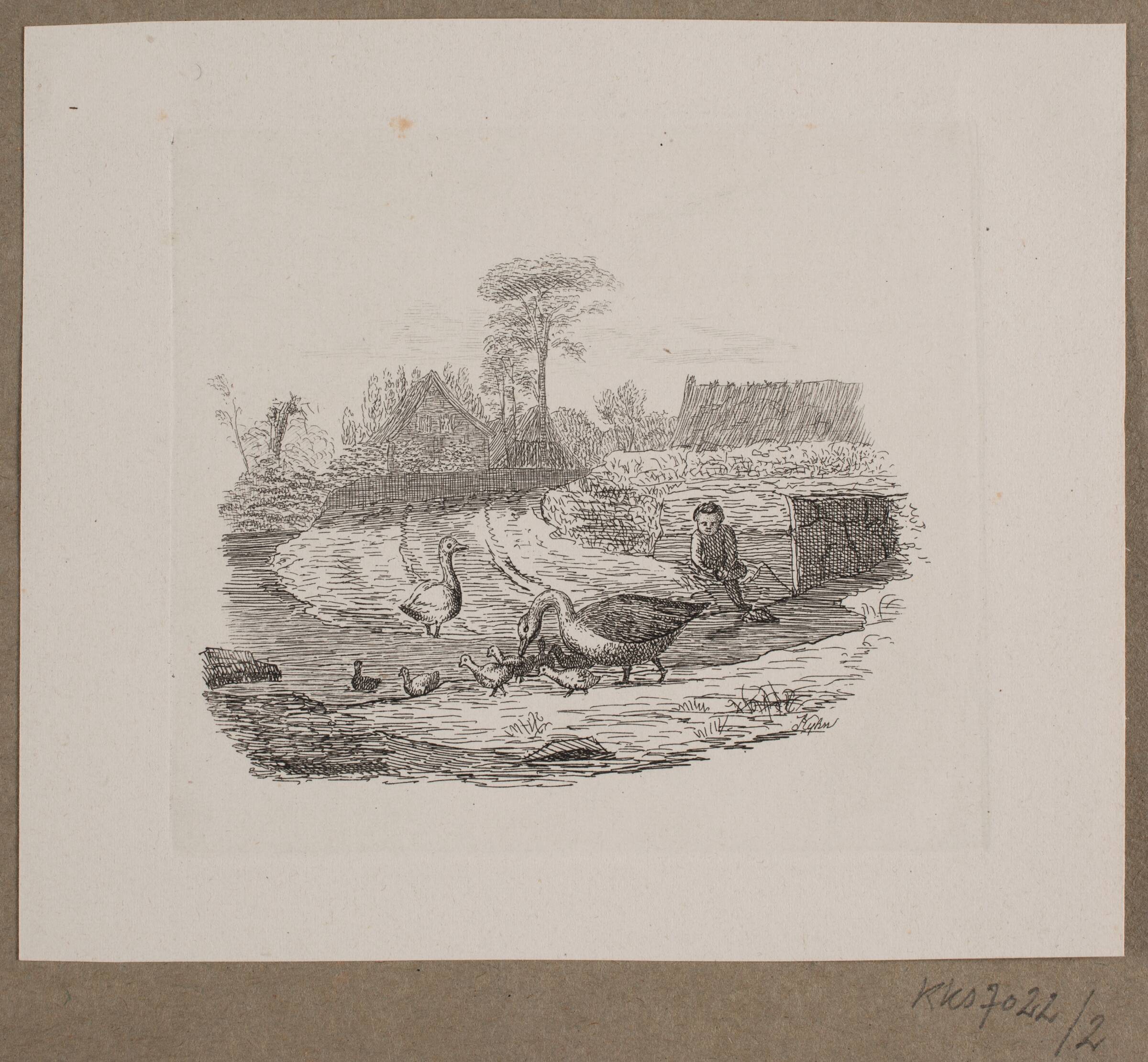 Illustration til O. Specter, "Fabler for Børn", Vilhelm Kyhn, 1838