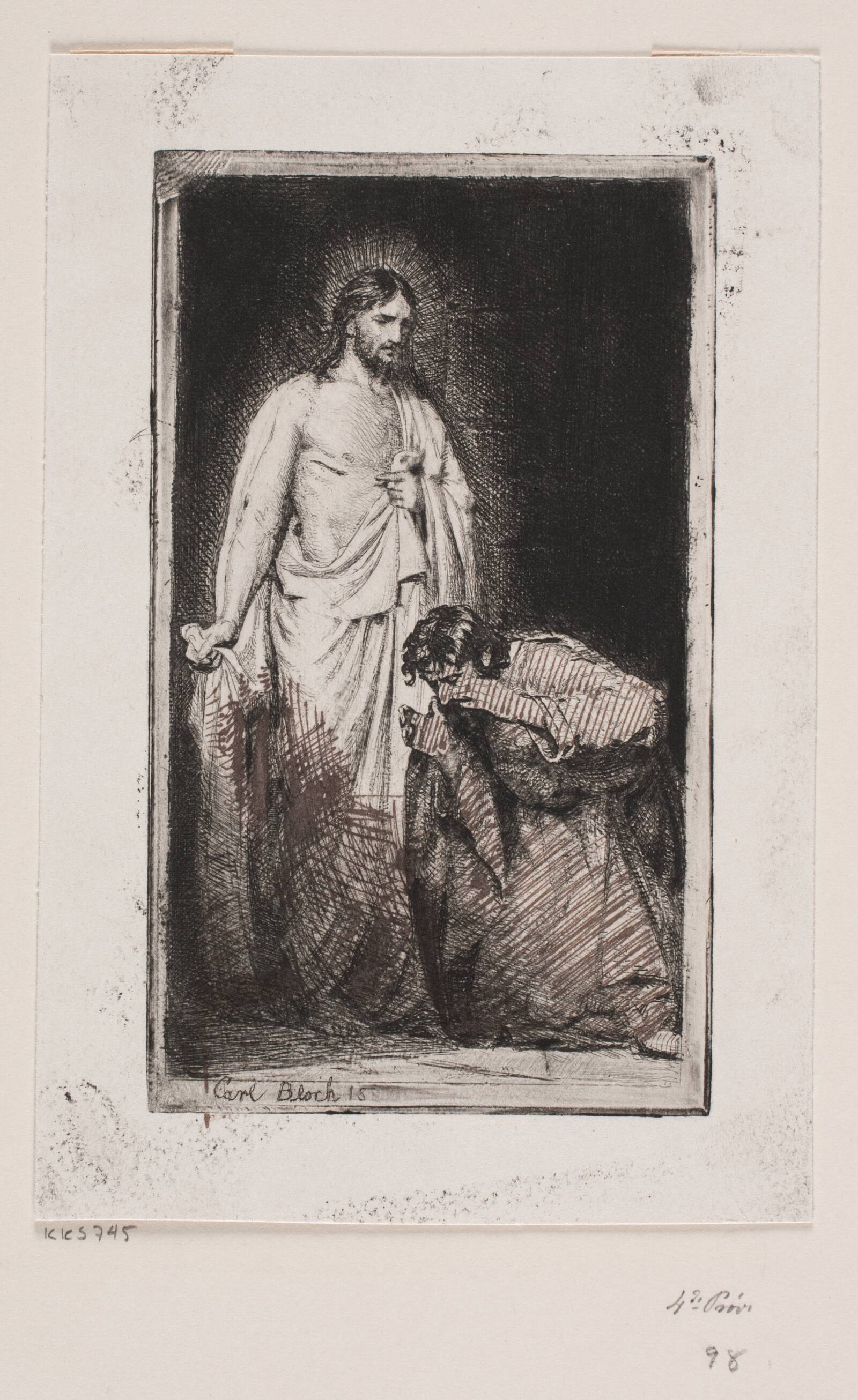 Kristus og den vantro Thomas, Carl Bloch, 1882