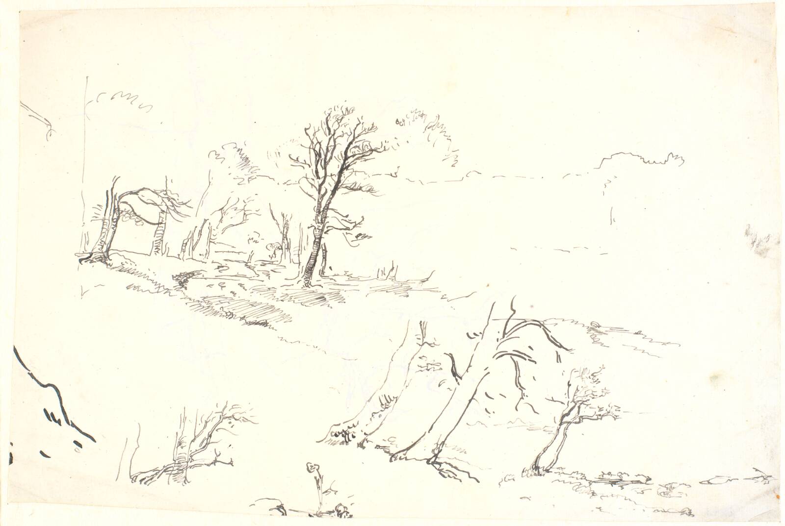 Træstudier, Dankvart Dreyer, 1840-1849