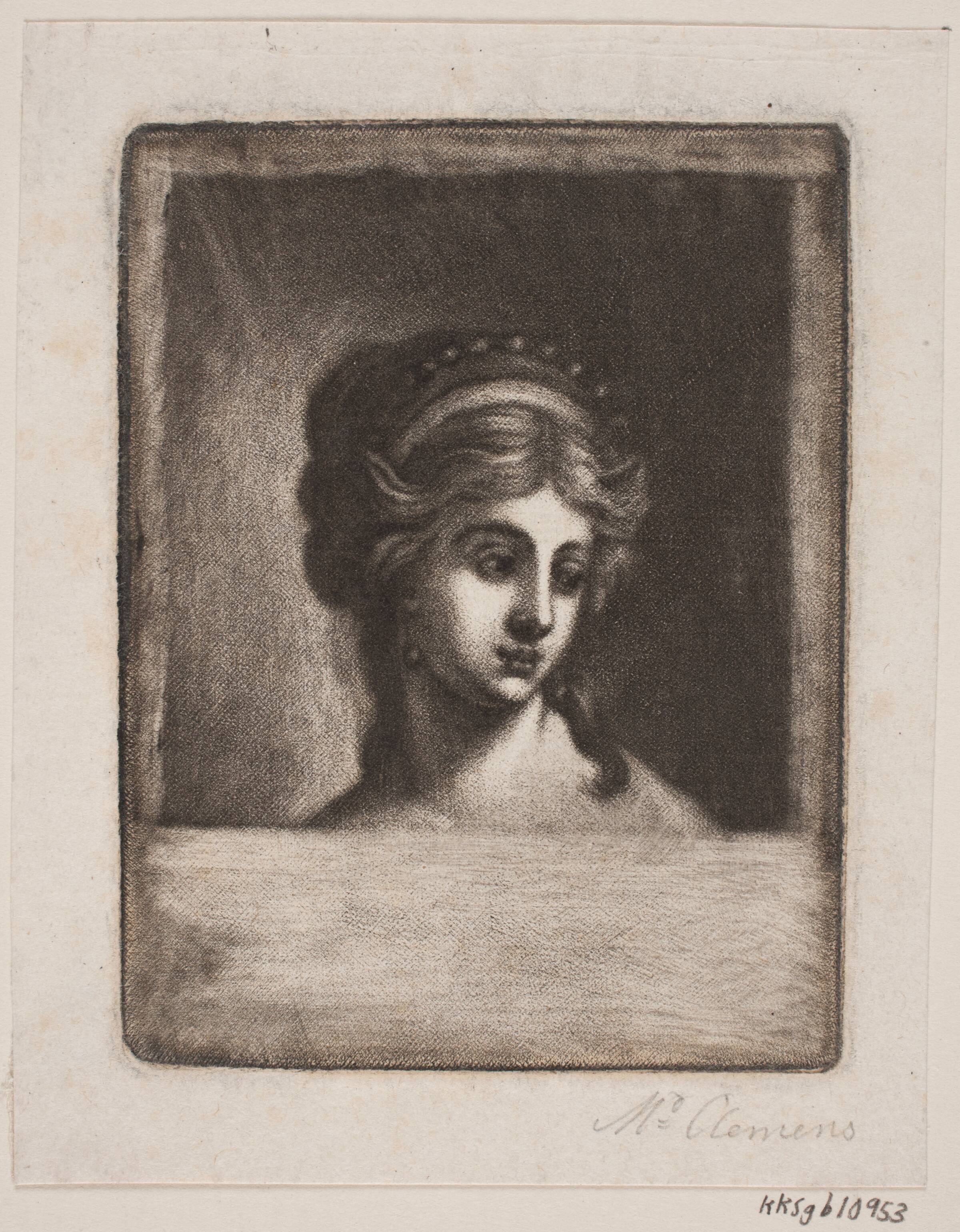 Kvindehoved, Marie Jeanne Clemens, 1755-1791