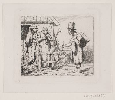 Figurer ved et bondehus