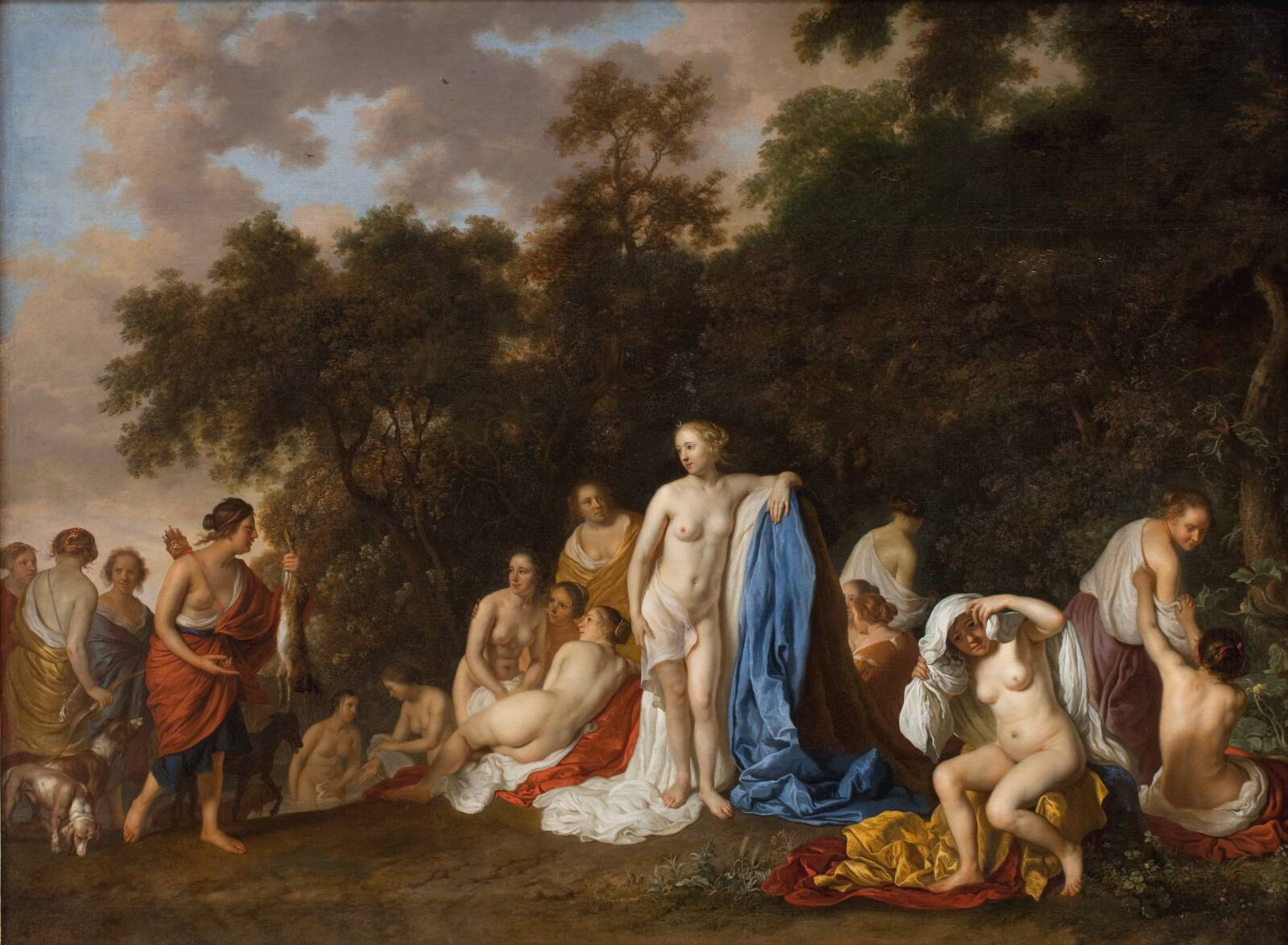 Diana og hendes nymfer, Jacob van Loo, 1654