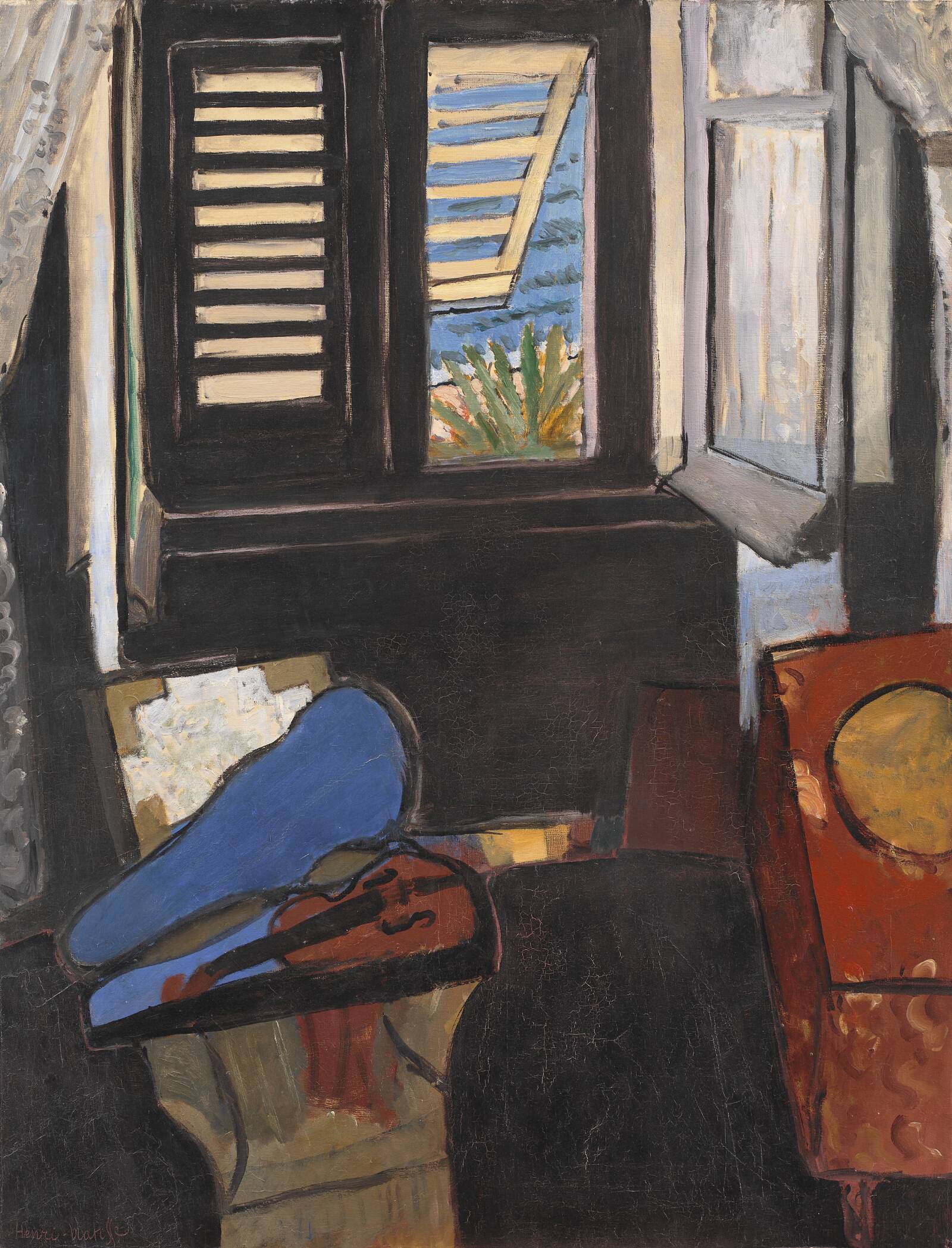 Interiør med violin, Henri Matisse, 1918