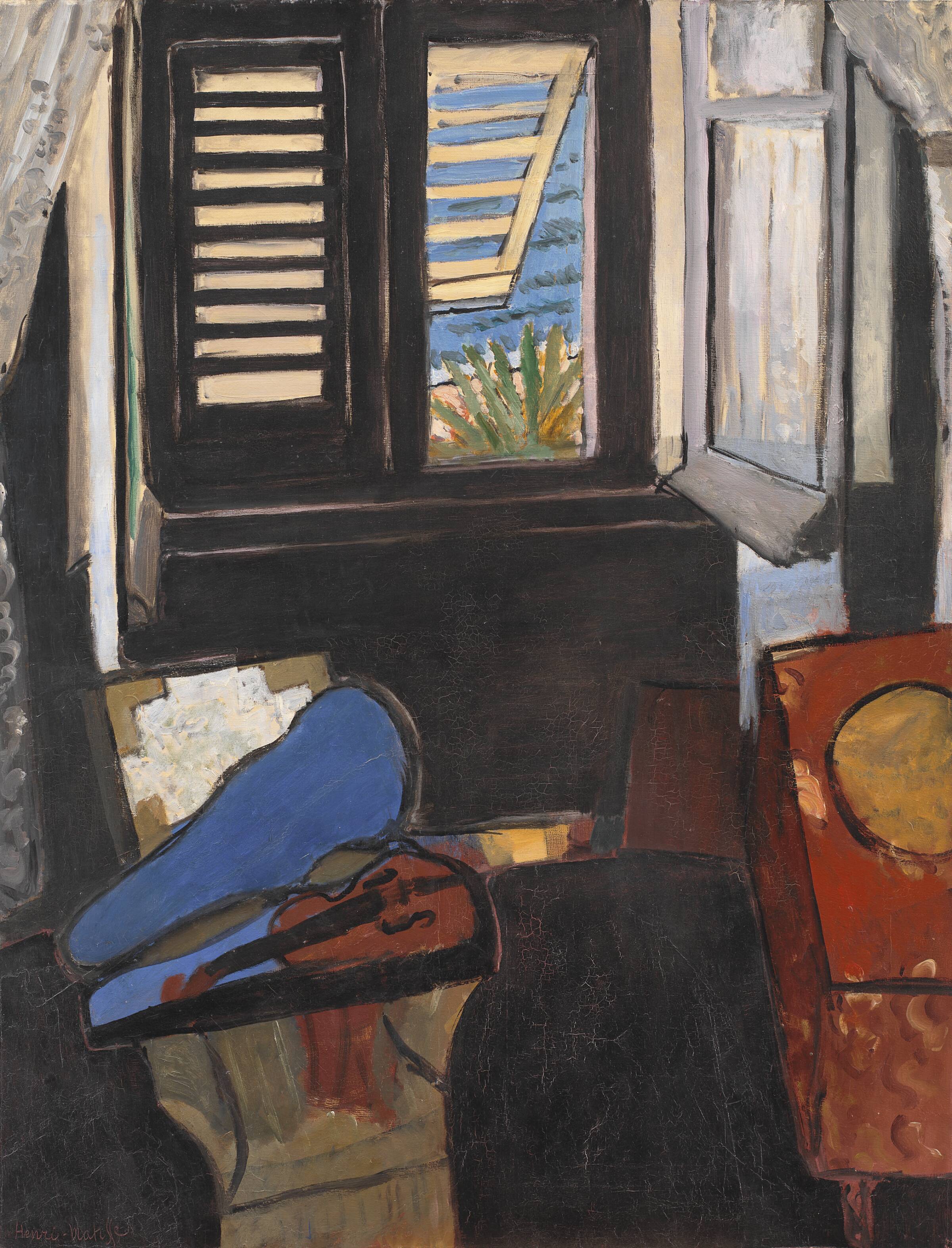 Interiør med violin, Henri Matisse, 1918