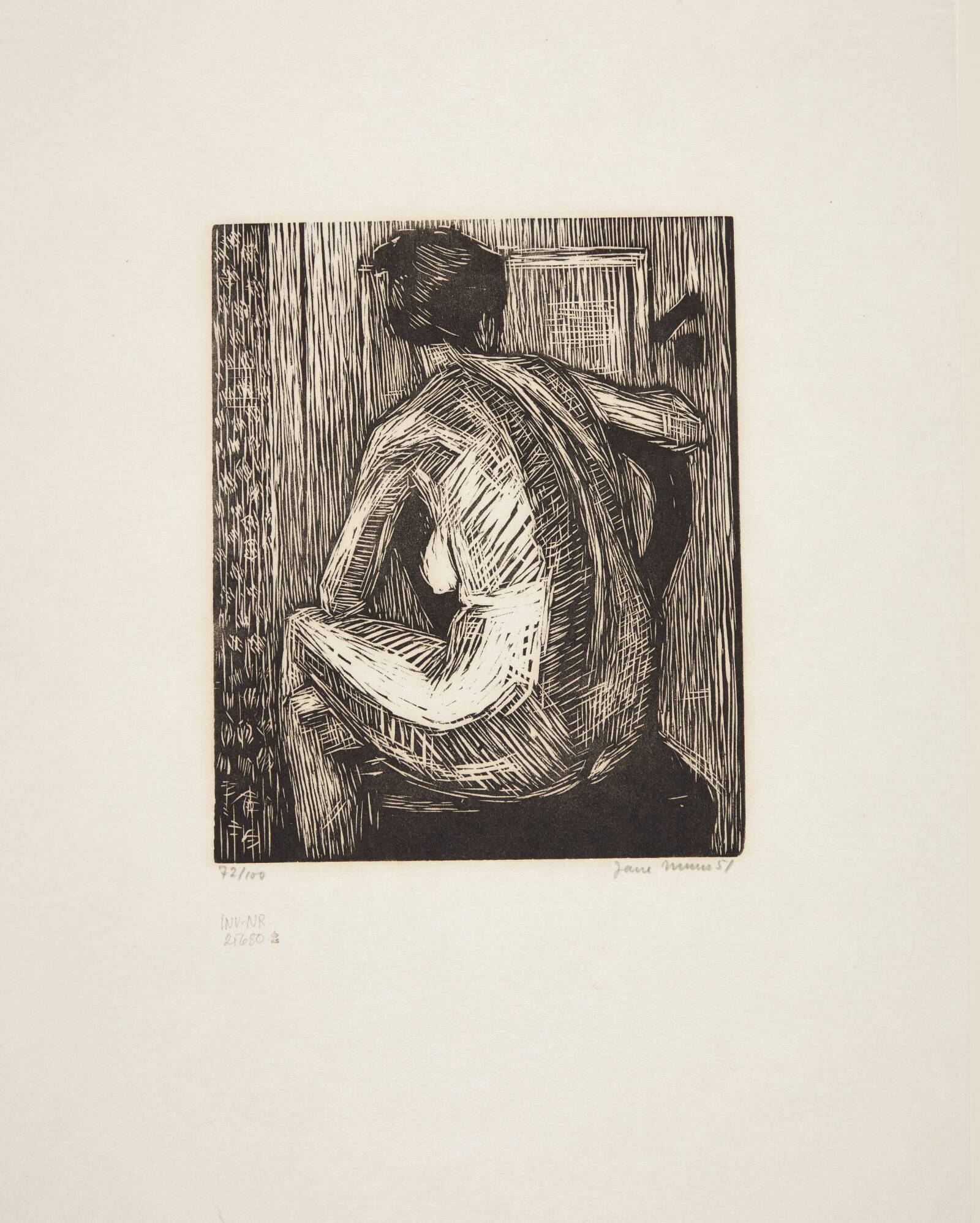 Akt, Jane Muus, 1951