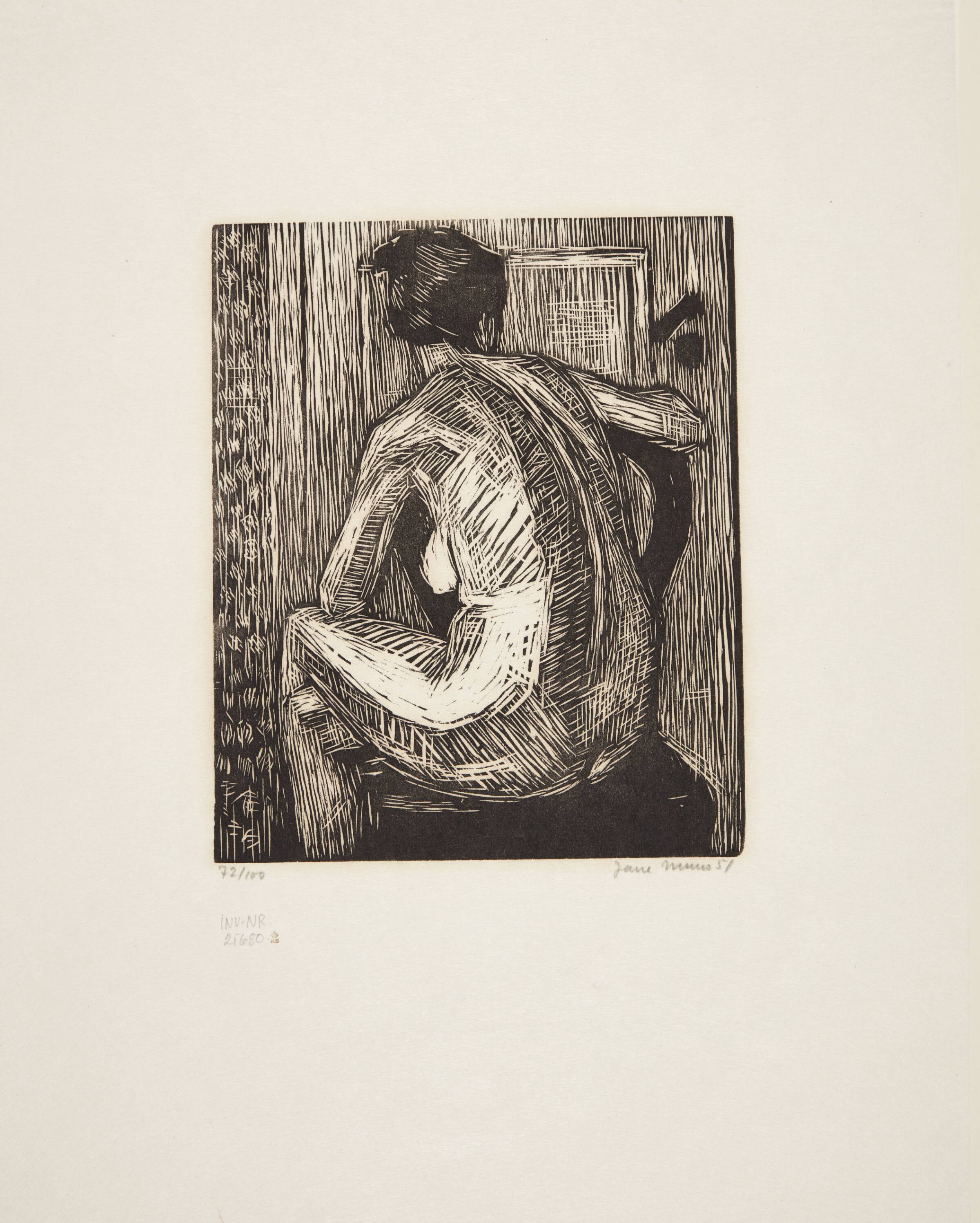 Akt, Jane Muus, 1951