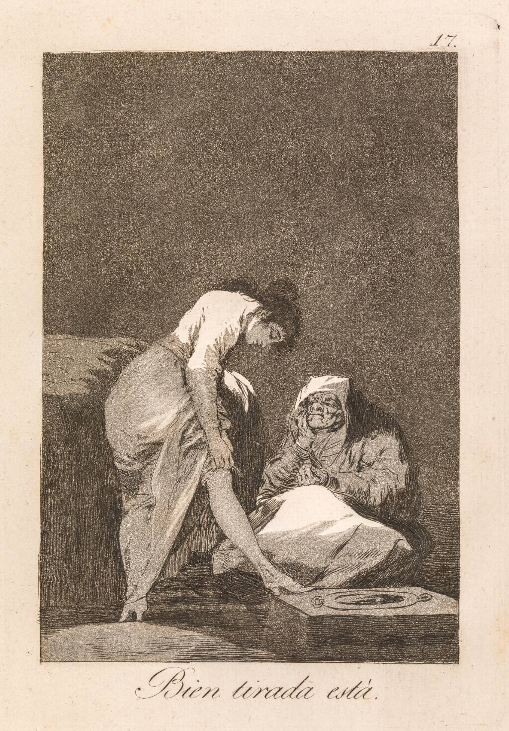 Den sidder!, Francisco de Goya, 1797-1798
