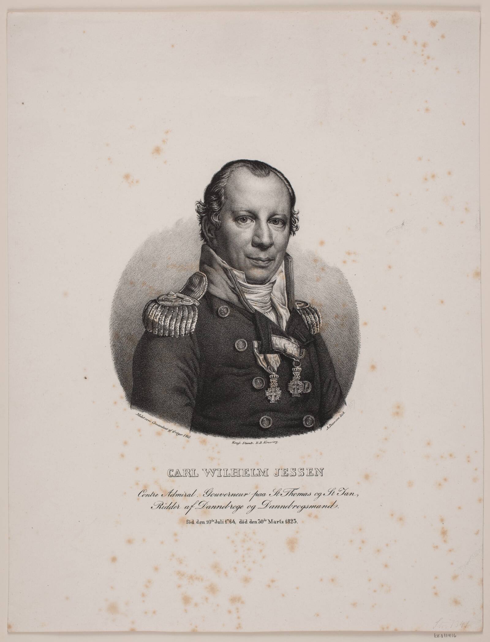 C. W. Jessen, Andreas Martin Petersen, 1813-1875