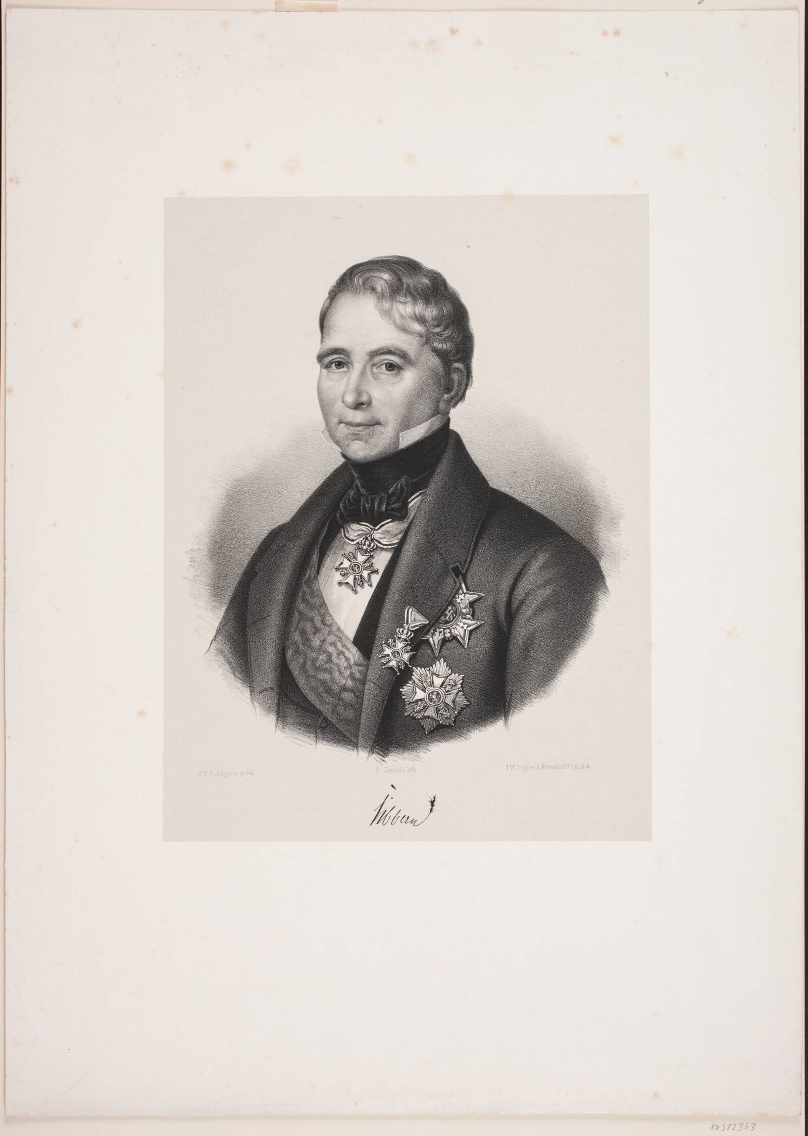 N.C.W. Sibbern, Peter Henrik Gemzøe, 1854
