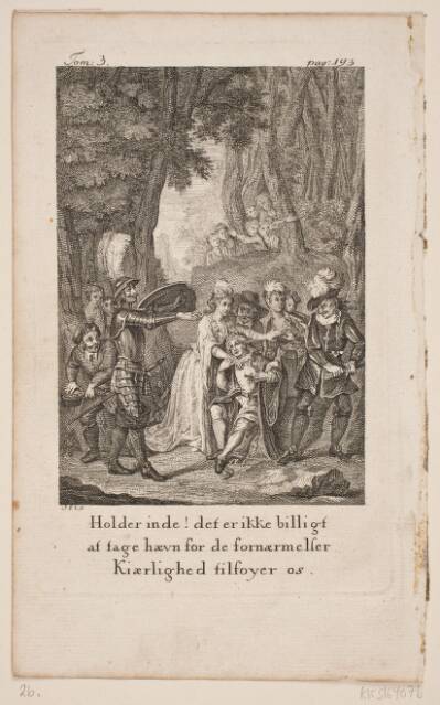 Illustration til Cervantes "Don Quijote", bind 3, p. 193