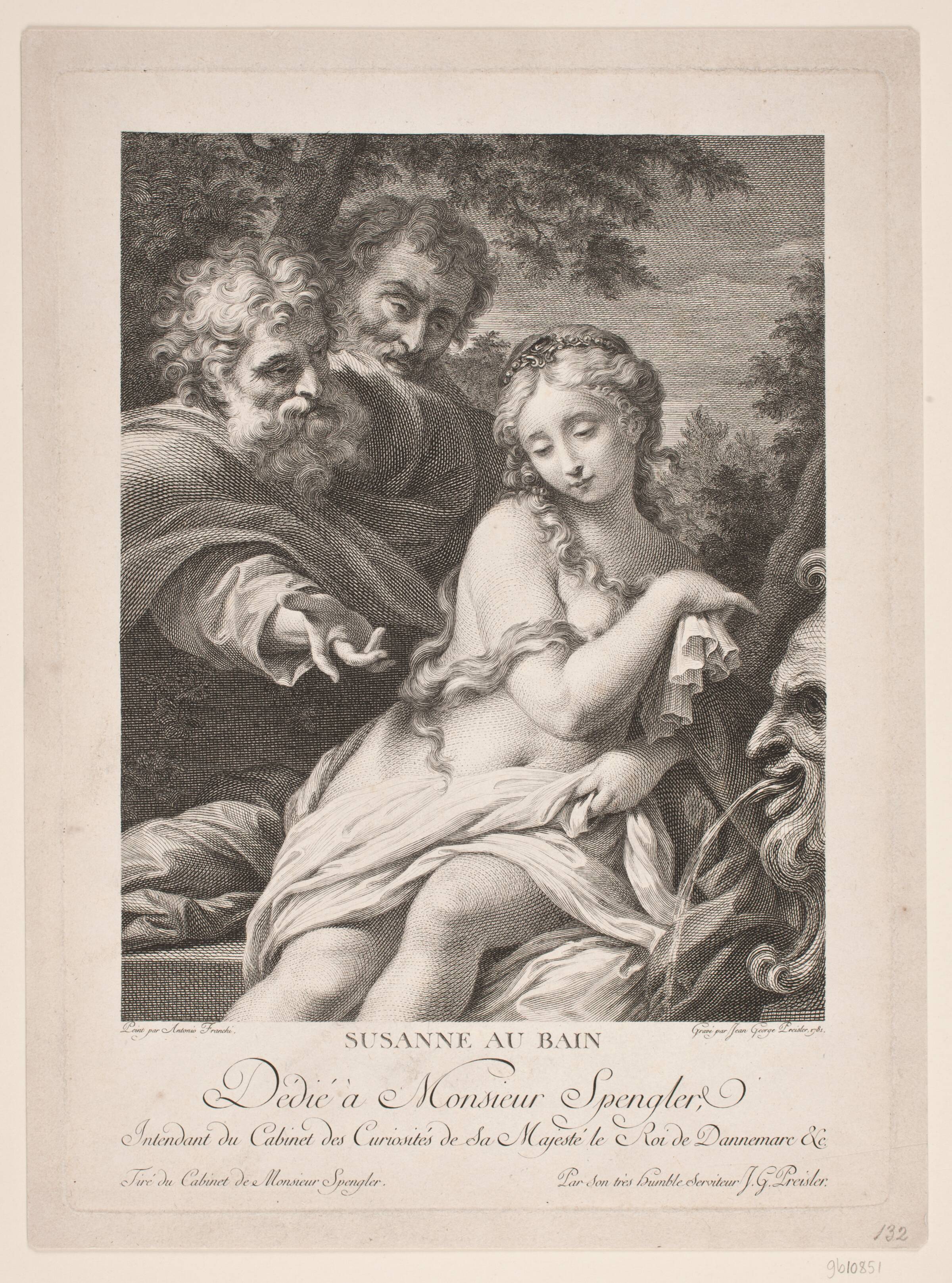 Susanne au bain, J.G. Preisler, 1781