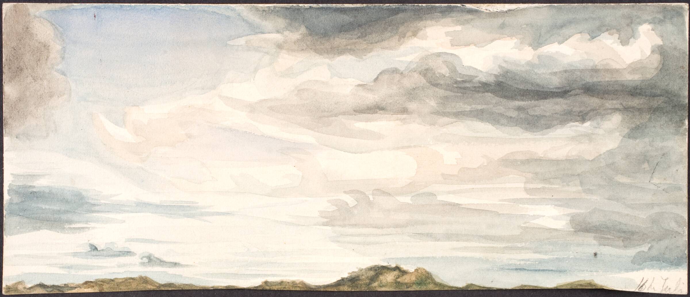 Himmelstudie, Agnes Slott-Møller, 1880-1889