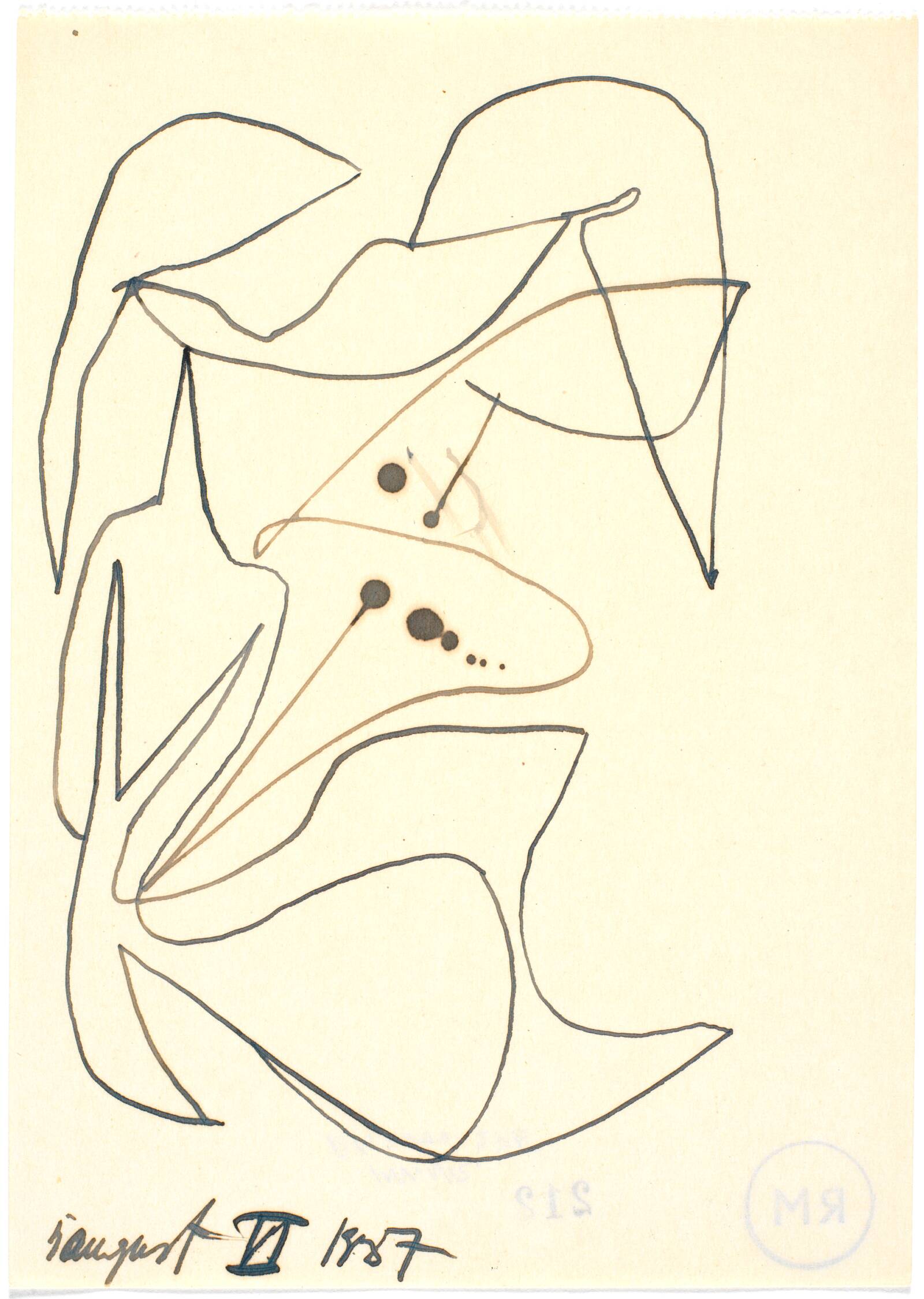 Botanisk figuration, Richard Mortensen, 1937