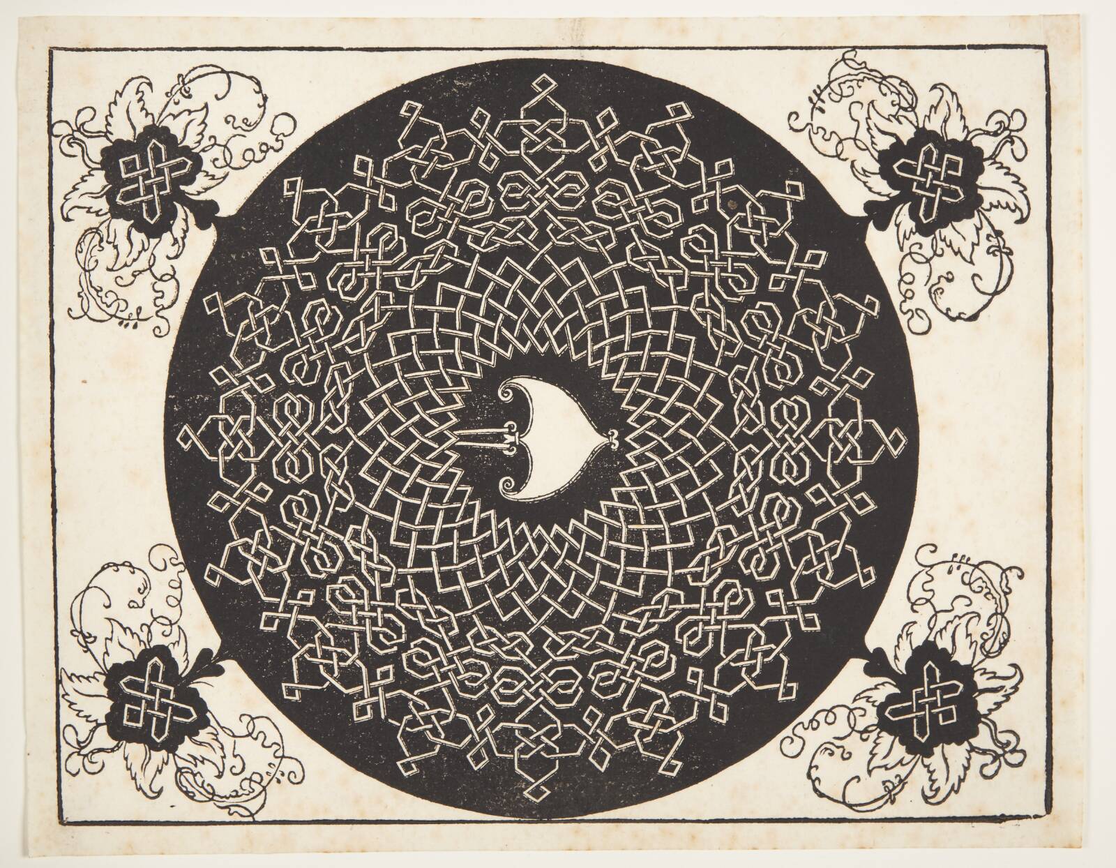 Knob med hjerteformet midte, Albrecht Dürer, 1507-1607