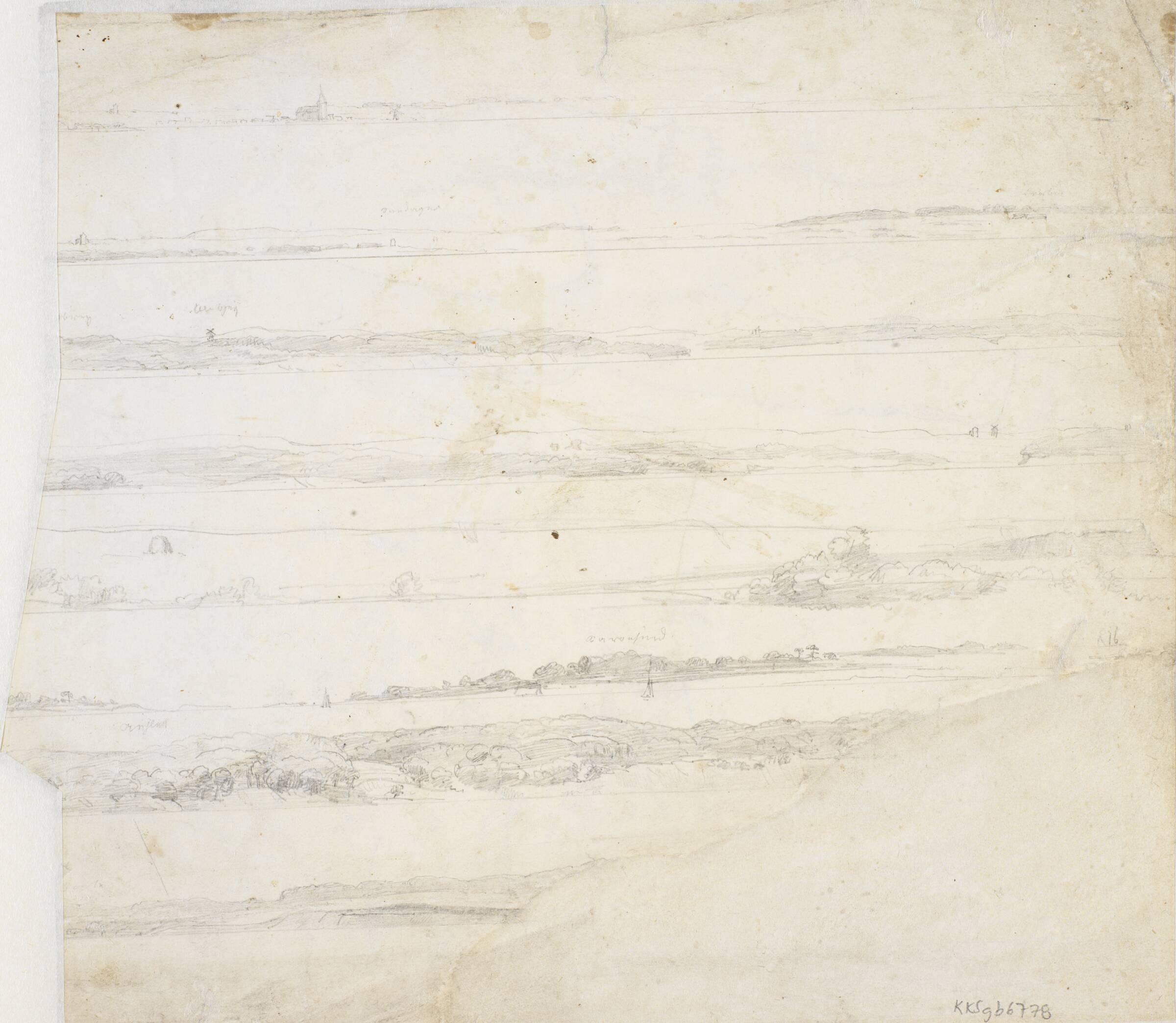 Landskabsskitser, Dankvart Dreyer, 1831-1852