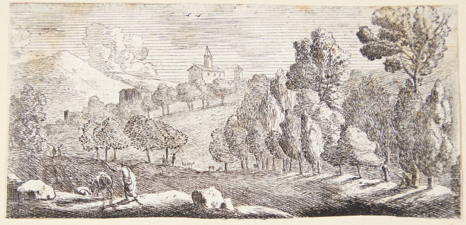 Udsigt over Conflans, Reinier Zeeman, 1650