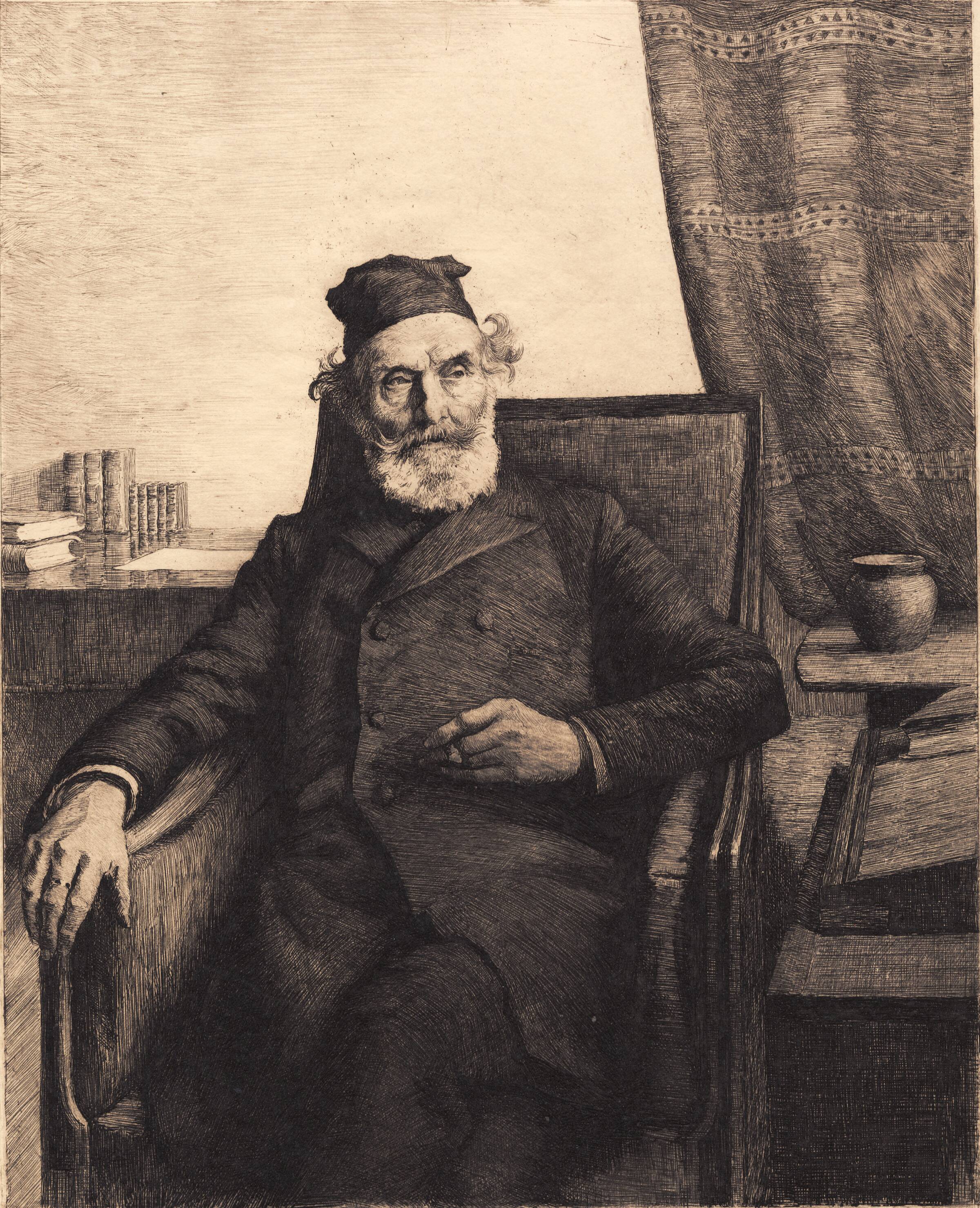 Kunstnerens fader, Jens Peter Ilsted, Peter Ilsted, 1900