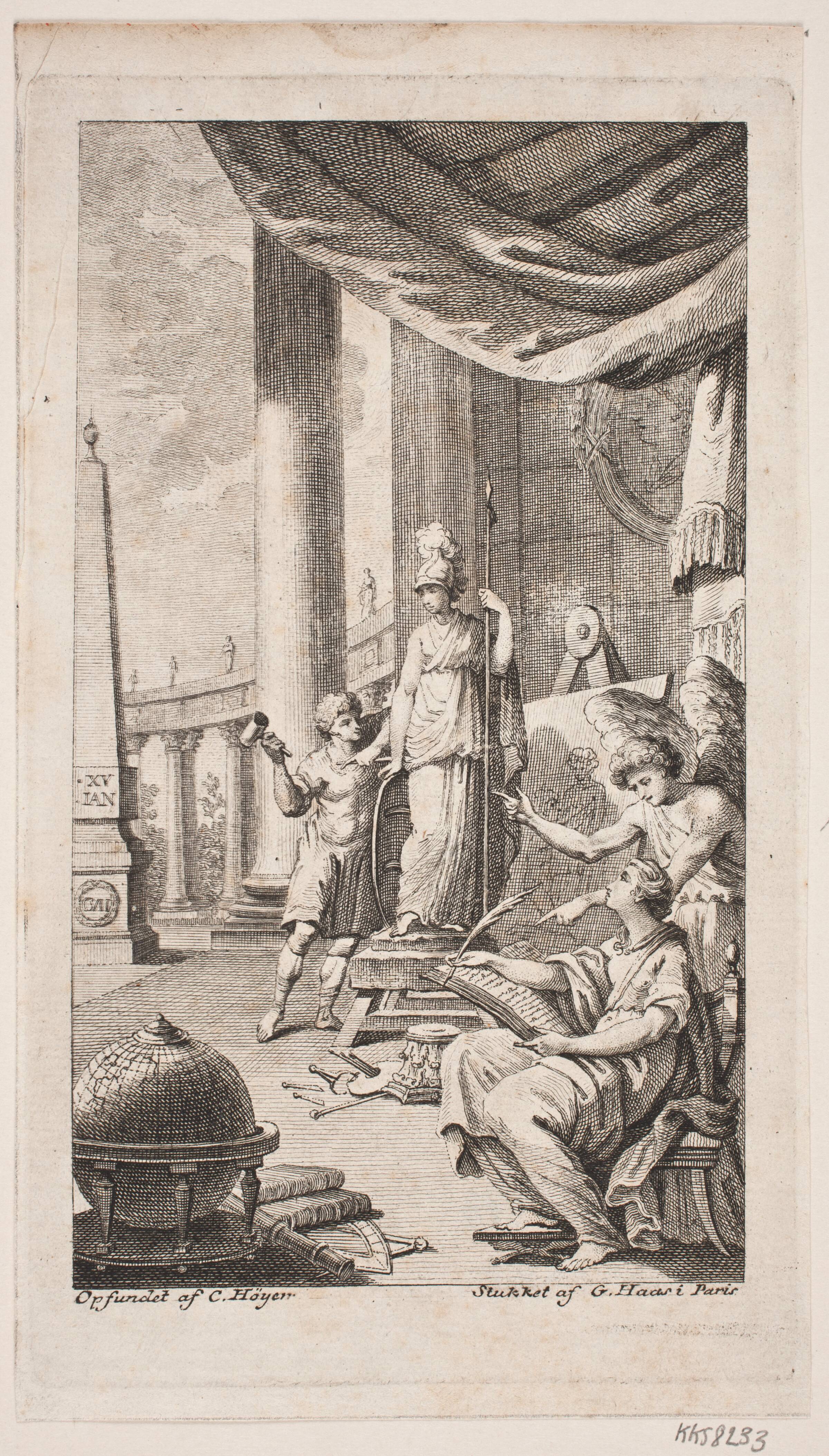 Titelbillede af arkitektur, malerkunst & skulptur, Georg Haas, 1751-1817