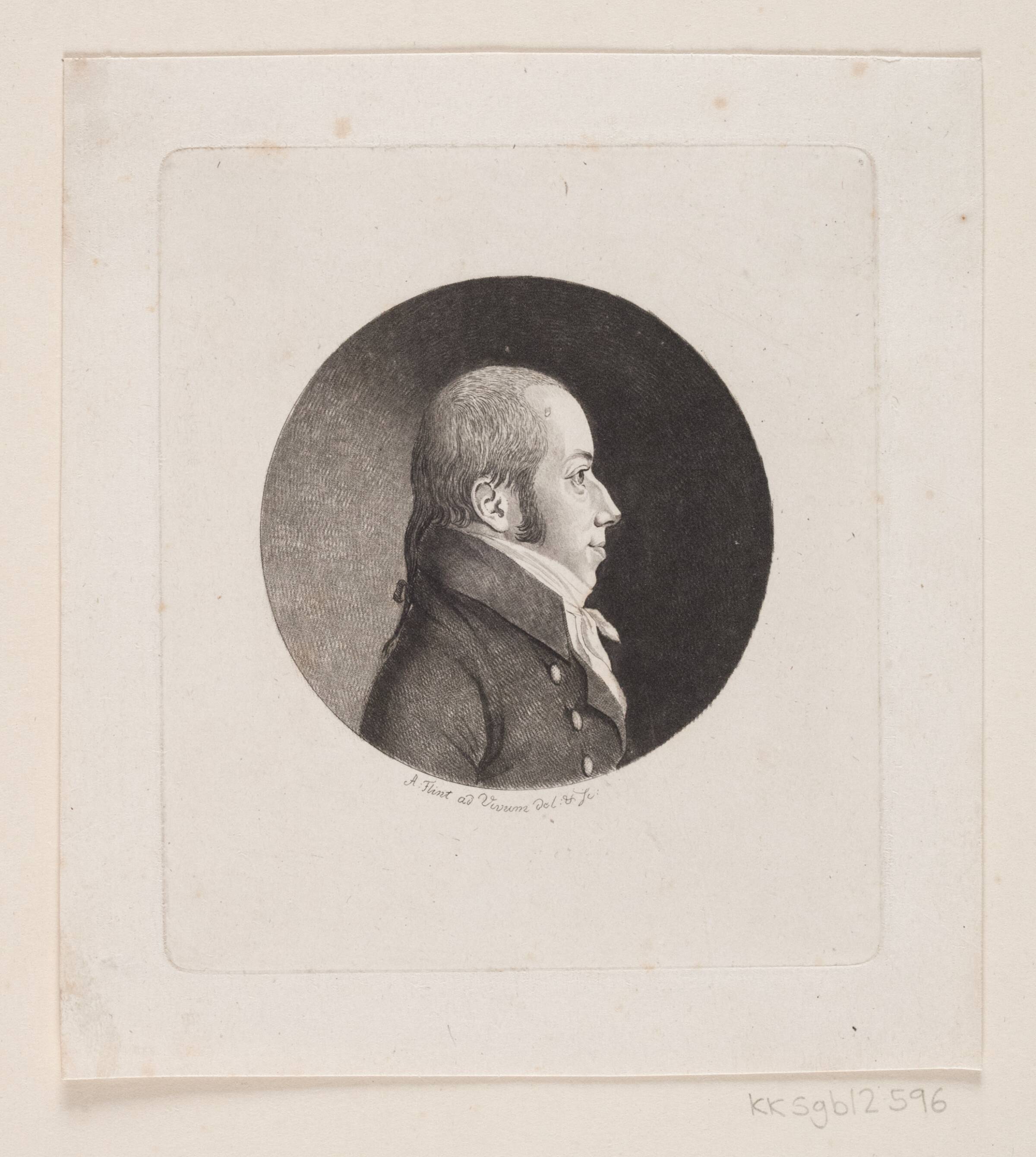 Ubekendt mandsportræt, Andreas Flint, 1767-1824