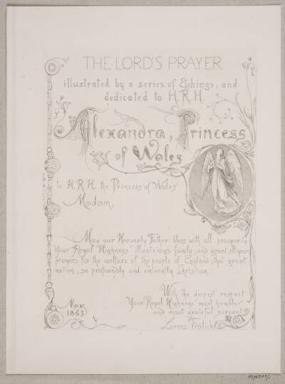 Titelblad til "The Lord's Prayer"