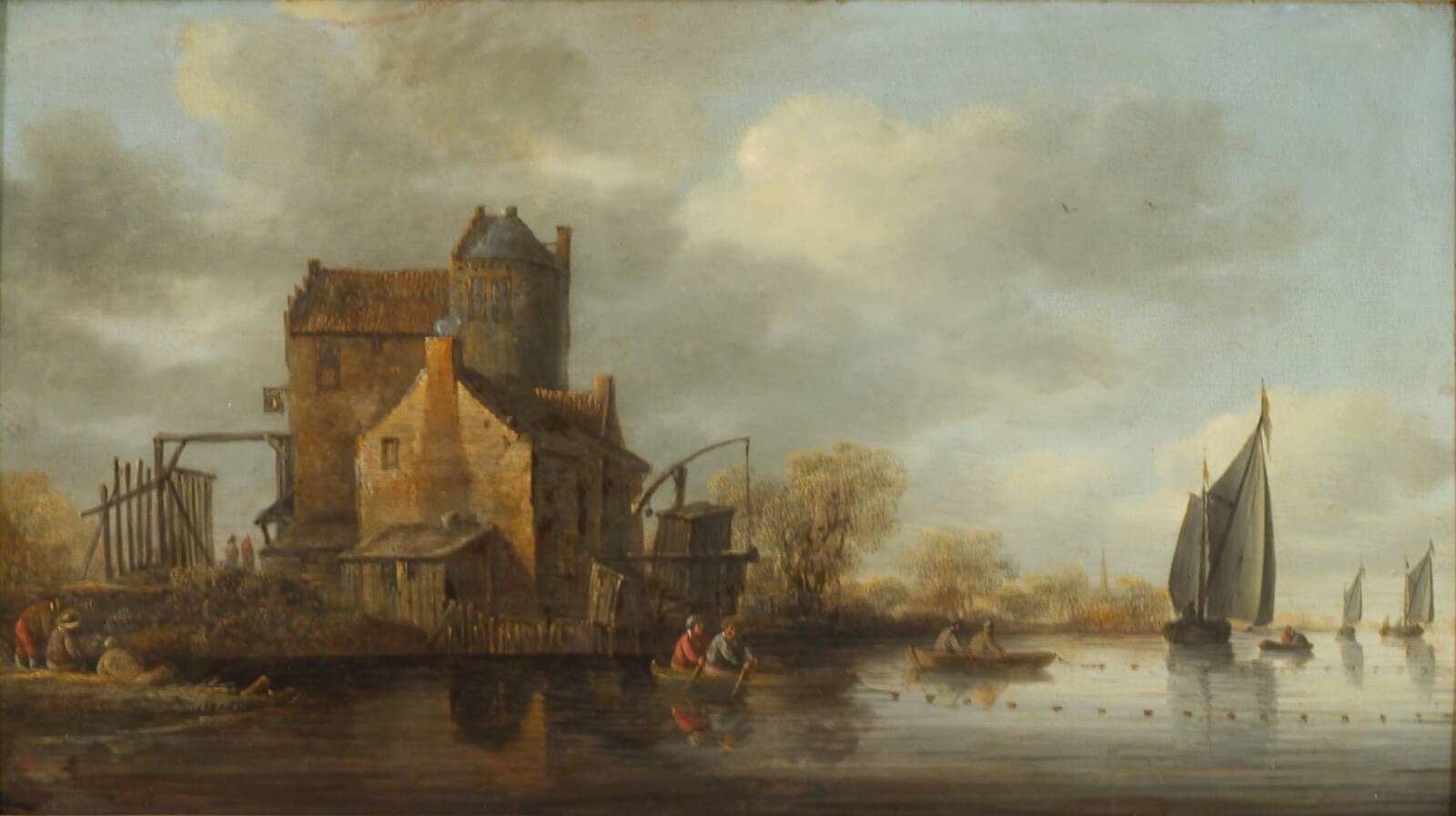 Hollandsk flodprospekt, Jan Coelenbier, 1615-1677