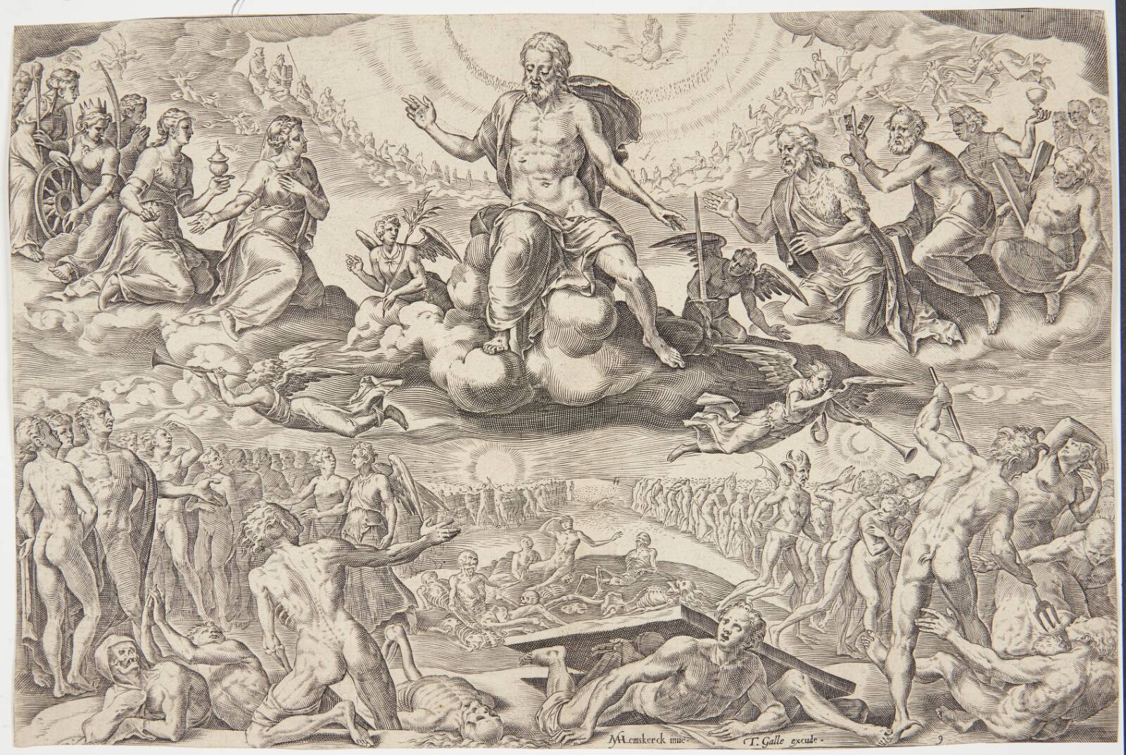 Den yderste dom, Cornelis Cort, 1564