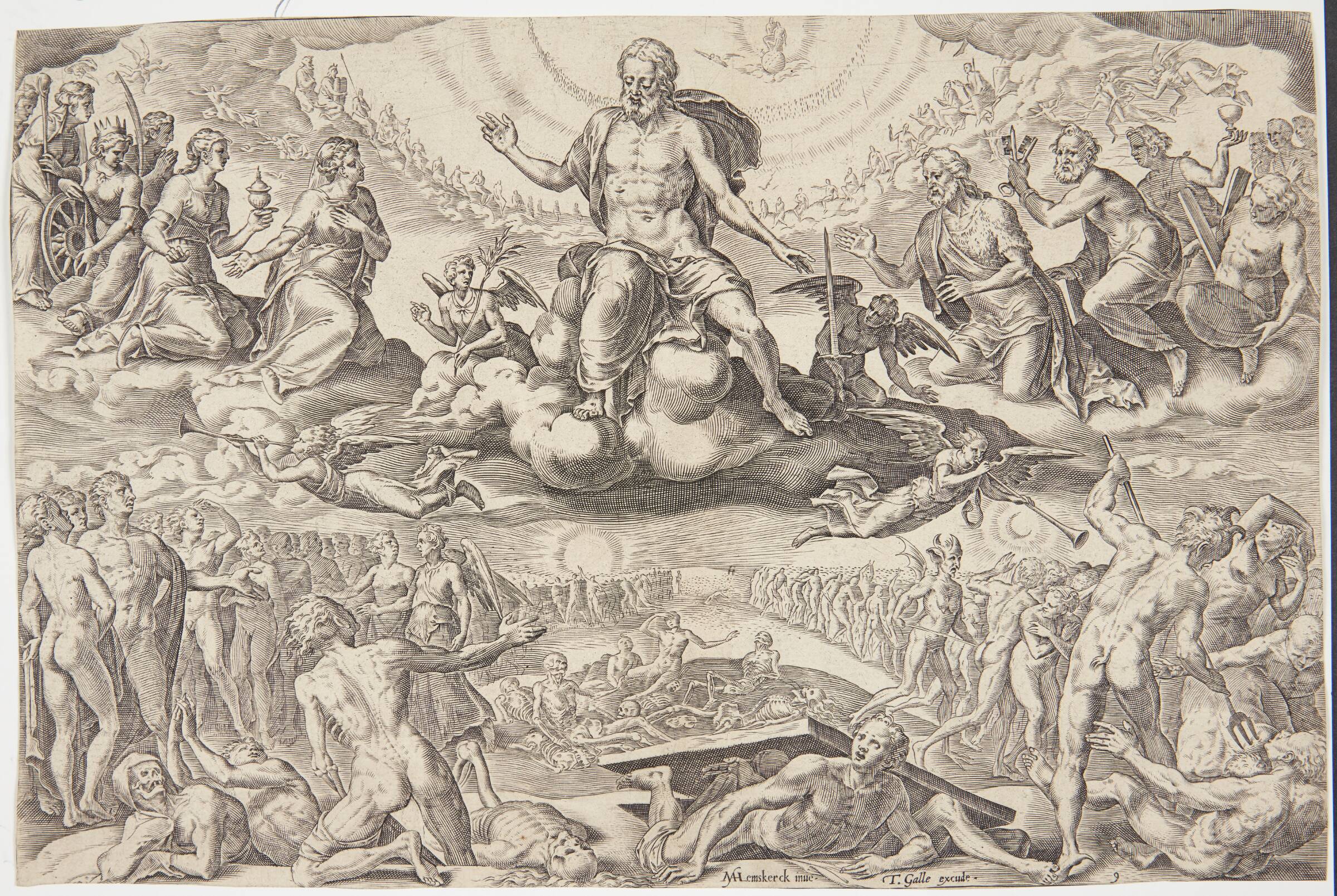 Den yderste dom, Cornelis Cort, 1564