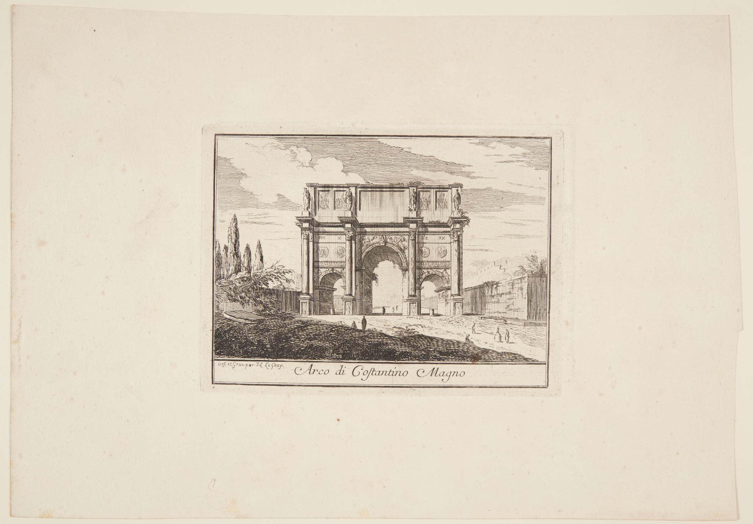 Konstantin den Stores triumfbue, Жан Лоран Леже, 1740-1752