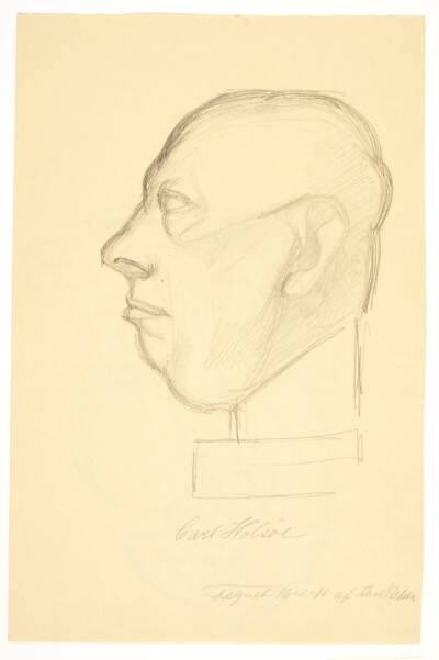 Portræt af maleren Carl Holsøe (1863-1935)