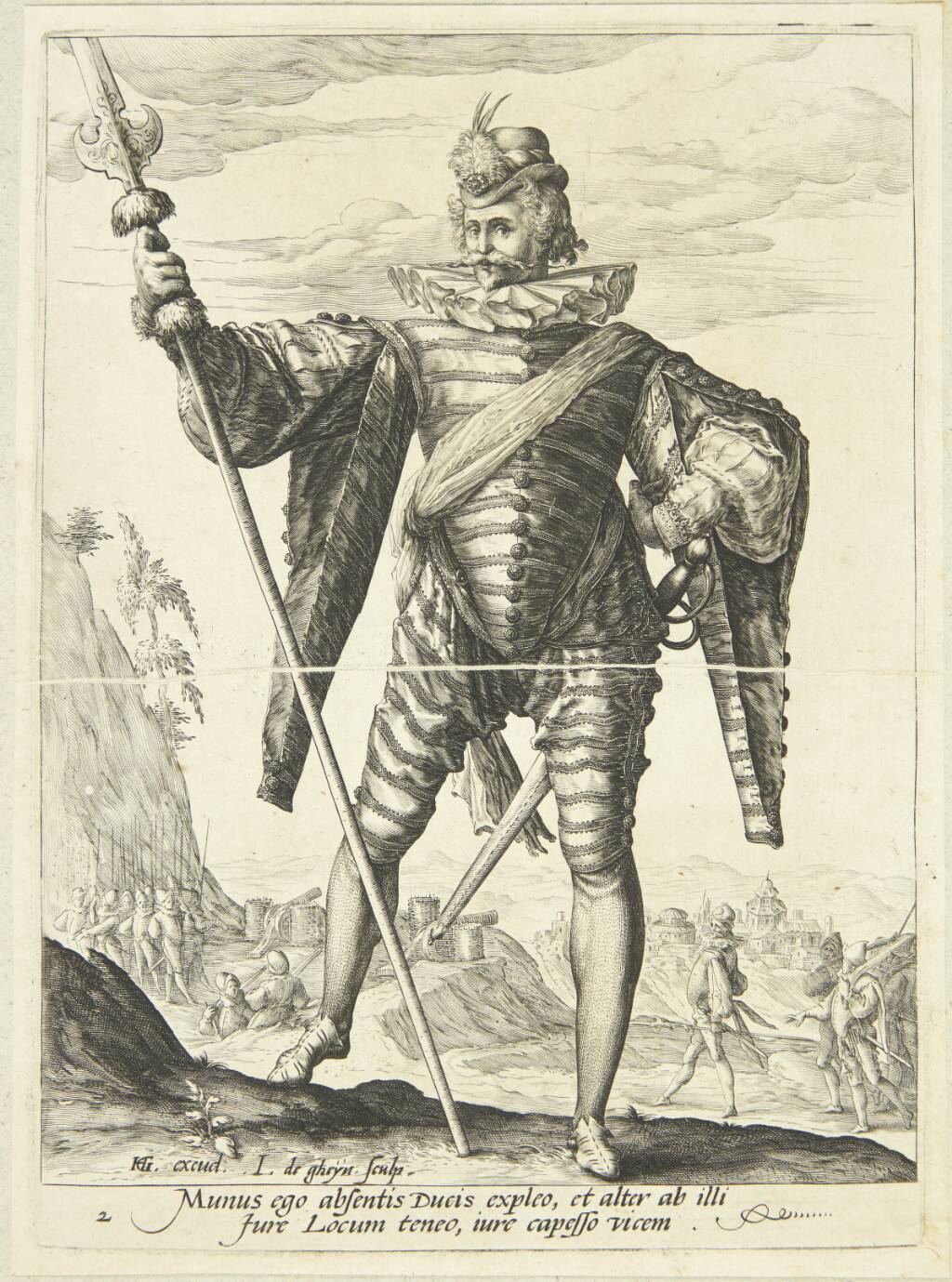 Oberstløjtnanten, Jacques de Gheyn II, 1587