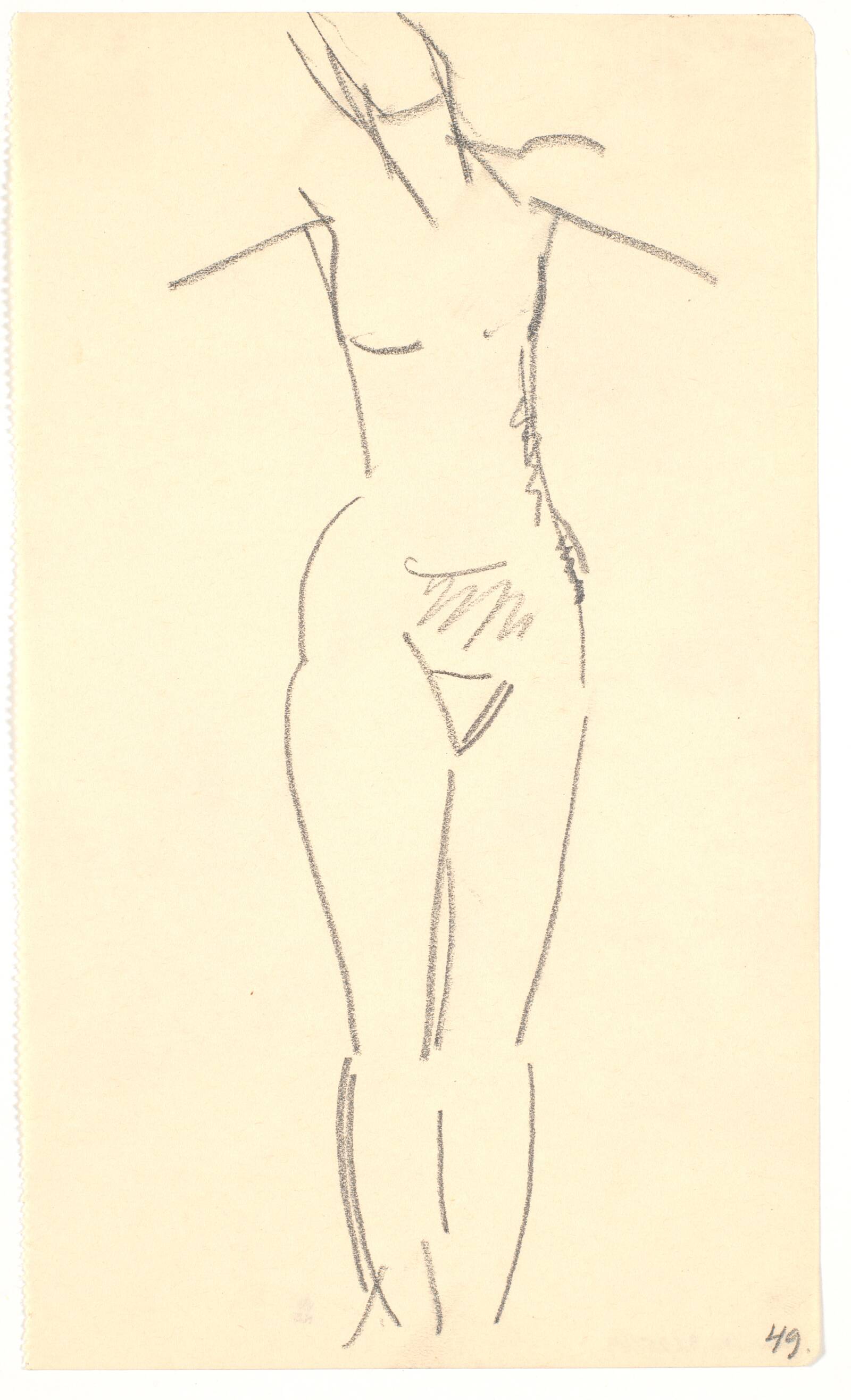Stående model, Isakson, Karl, 1914-1915