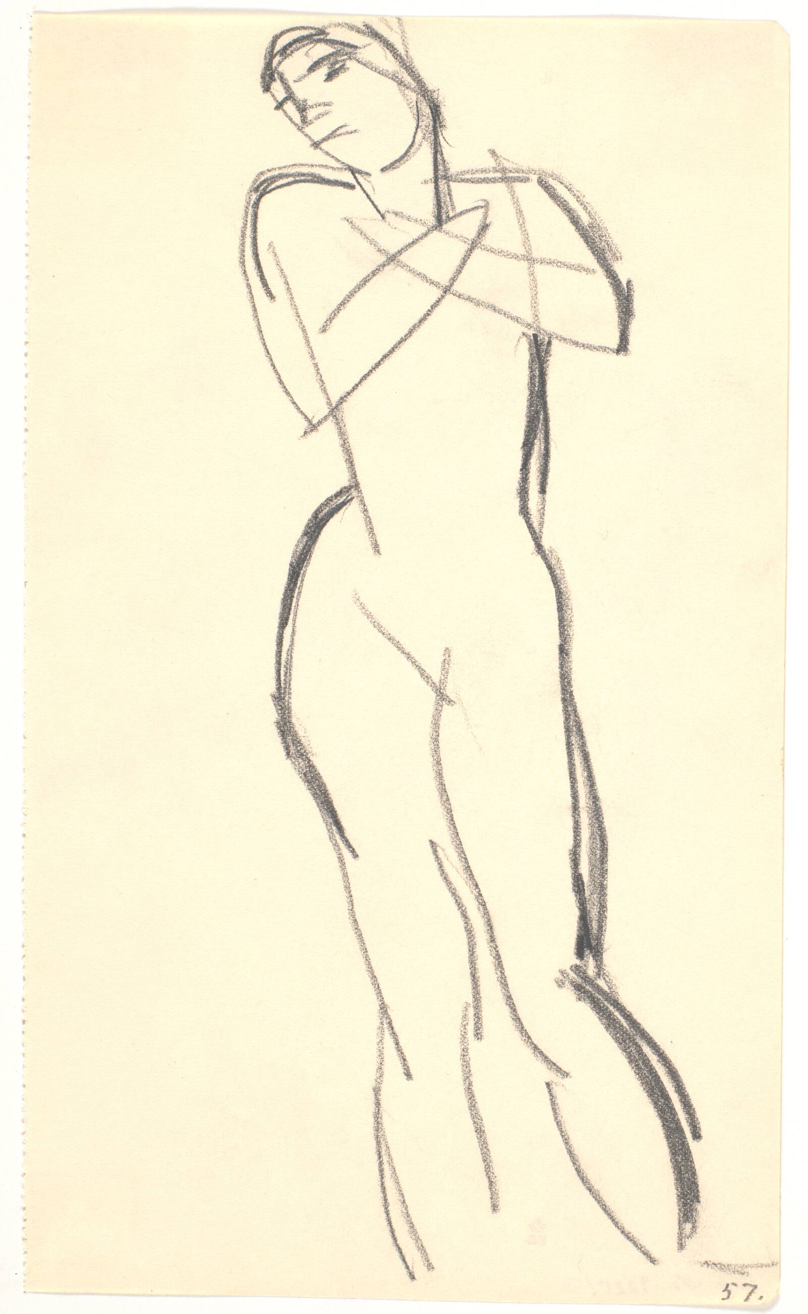 Liggende model, Isakson, Karl, 1914-1915