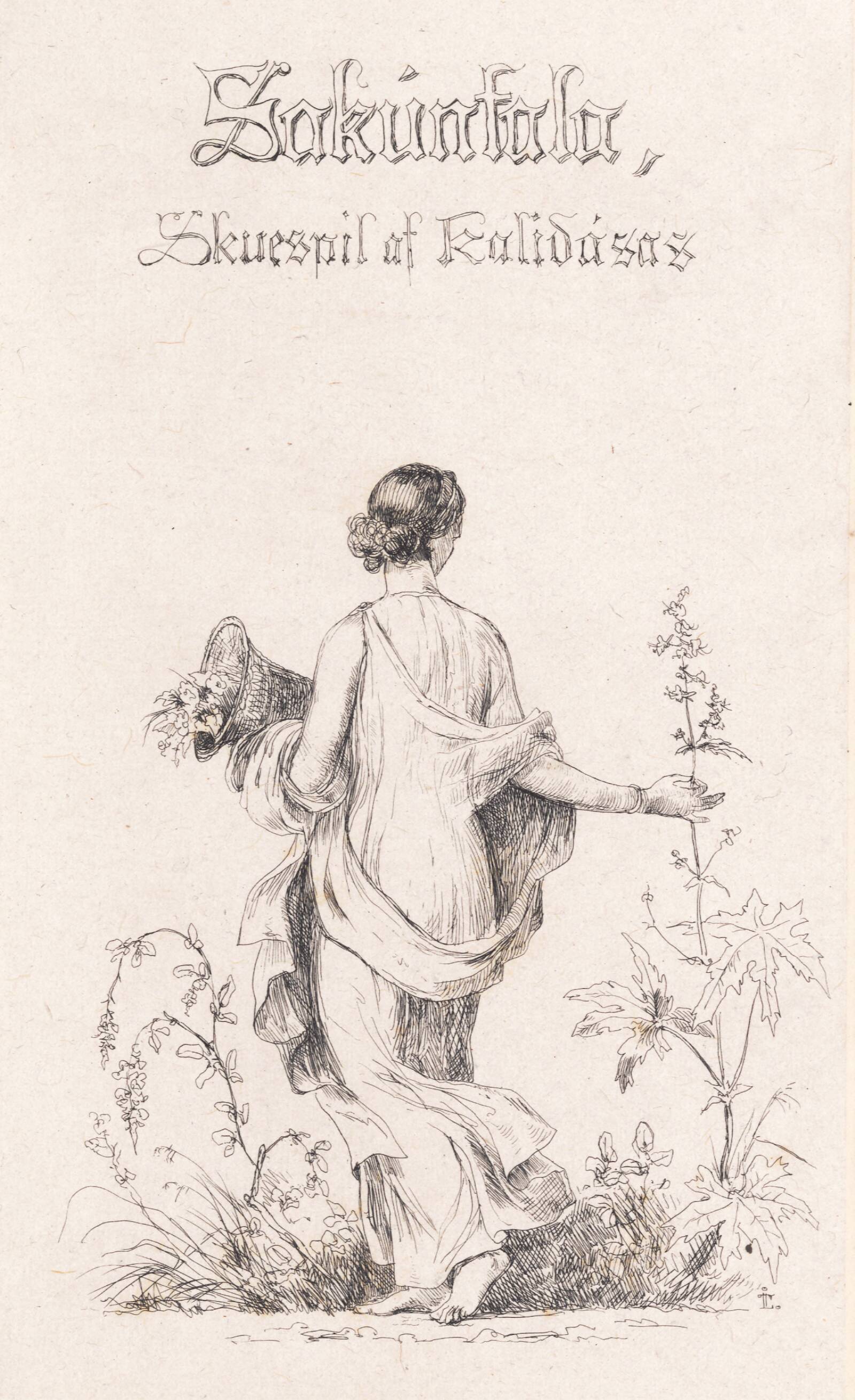 Blomstersamlerske, Johan Thomas Lundbye, 1844