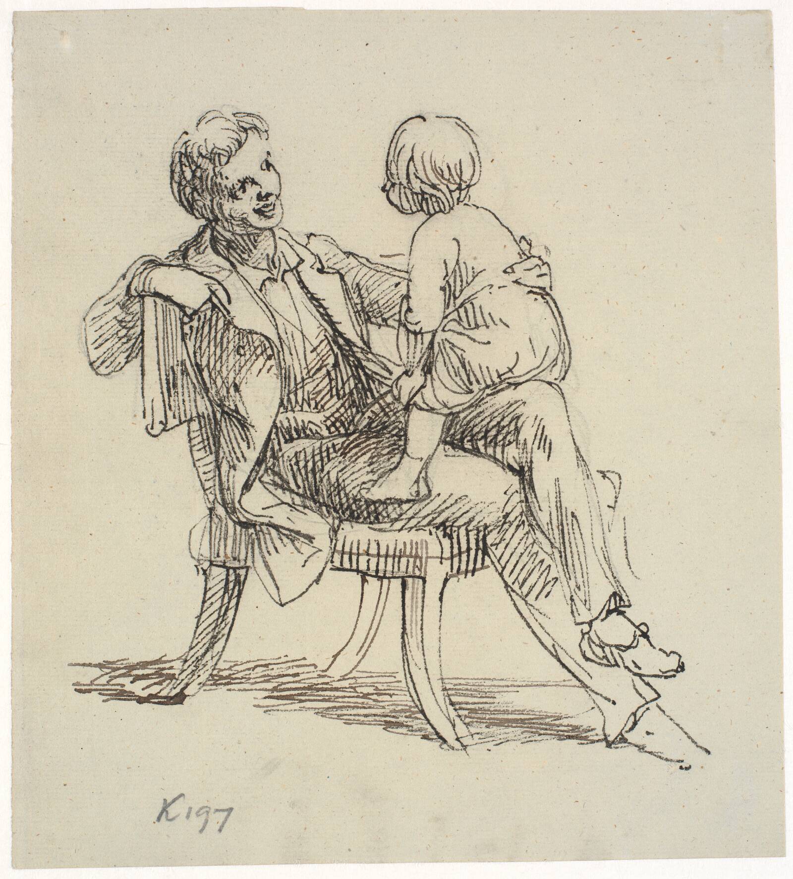 Barnet rider ranke, Wilhelm Marstrand, 1870-1873