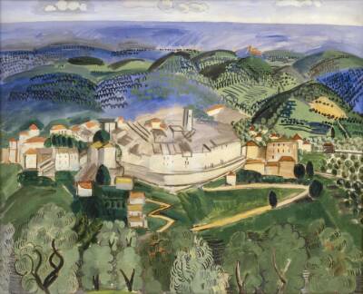 Landskab ved Vence i Provence