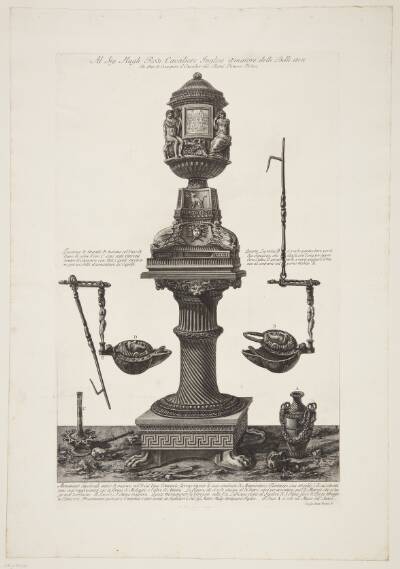 Gravmonument for Mamertinus og hans hustru Partenope, fundet på Via Labicana i 1765 sammen med en vase og nogle lamper