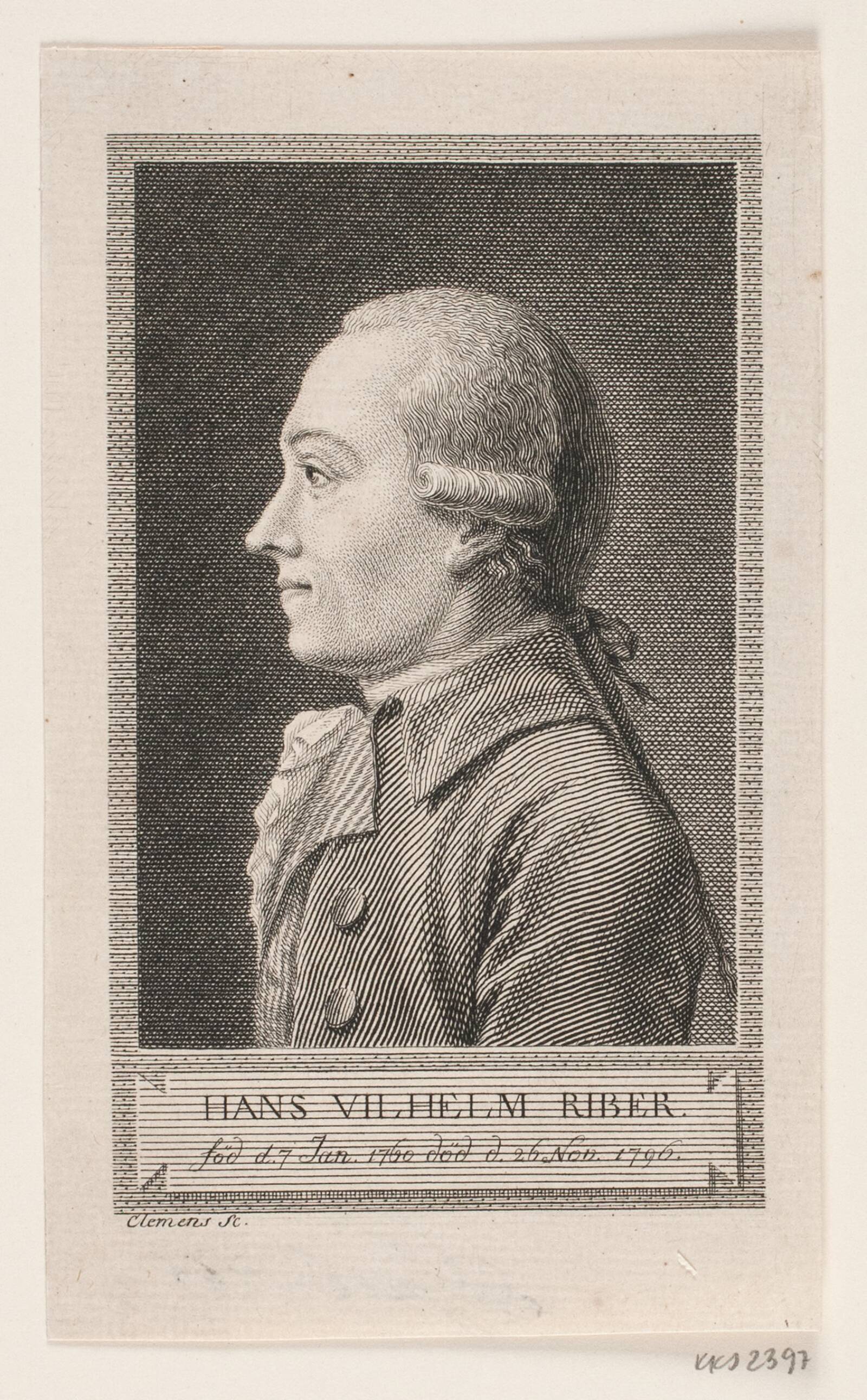 Hans Vilhelm Riber, J.F. Clemens, 1801-1805