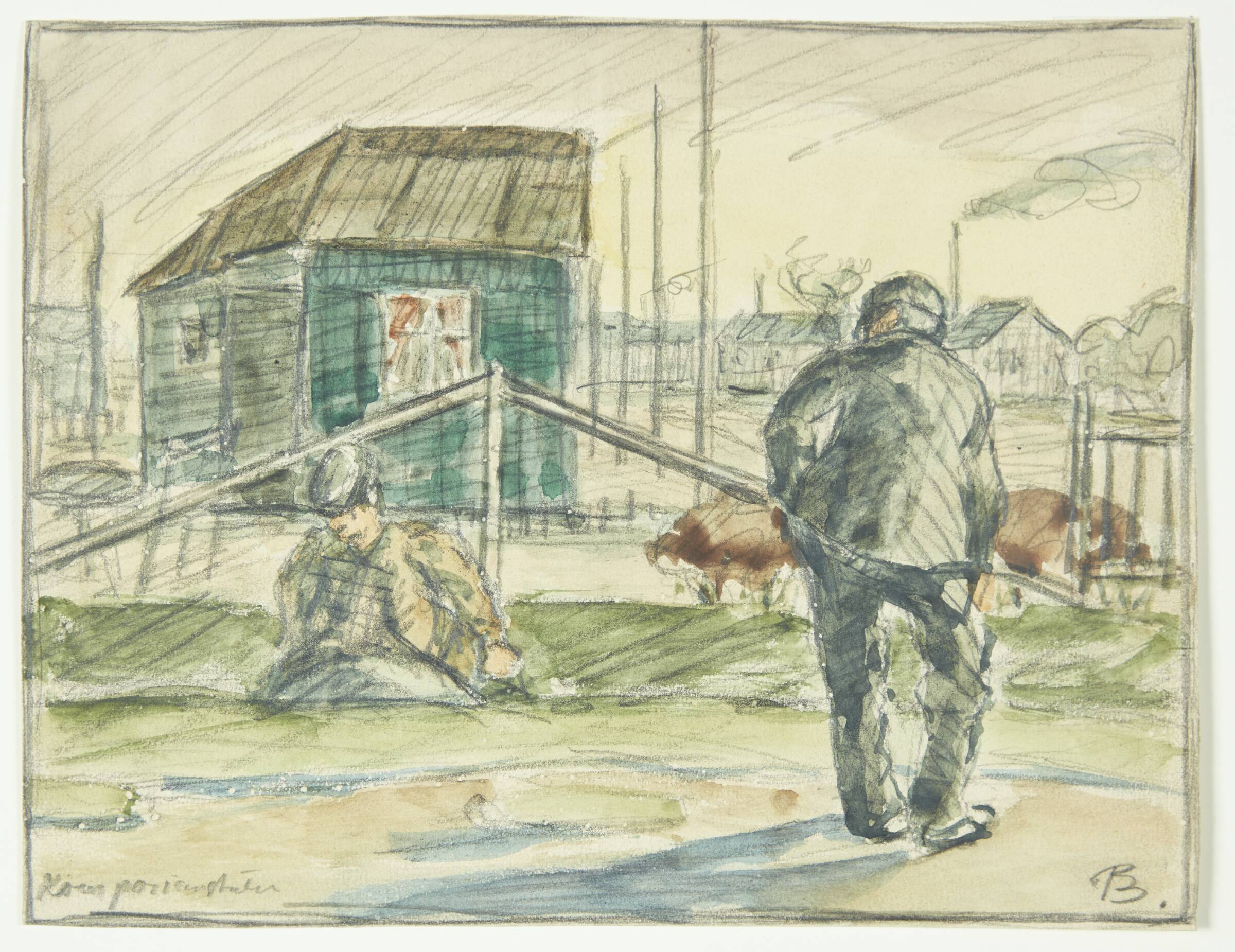 Kompositionsskitse efter "Sivfolk", Peter Rostrup Bøyesen, 1929
