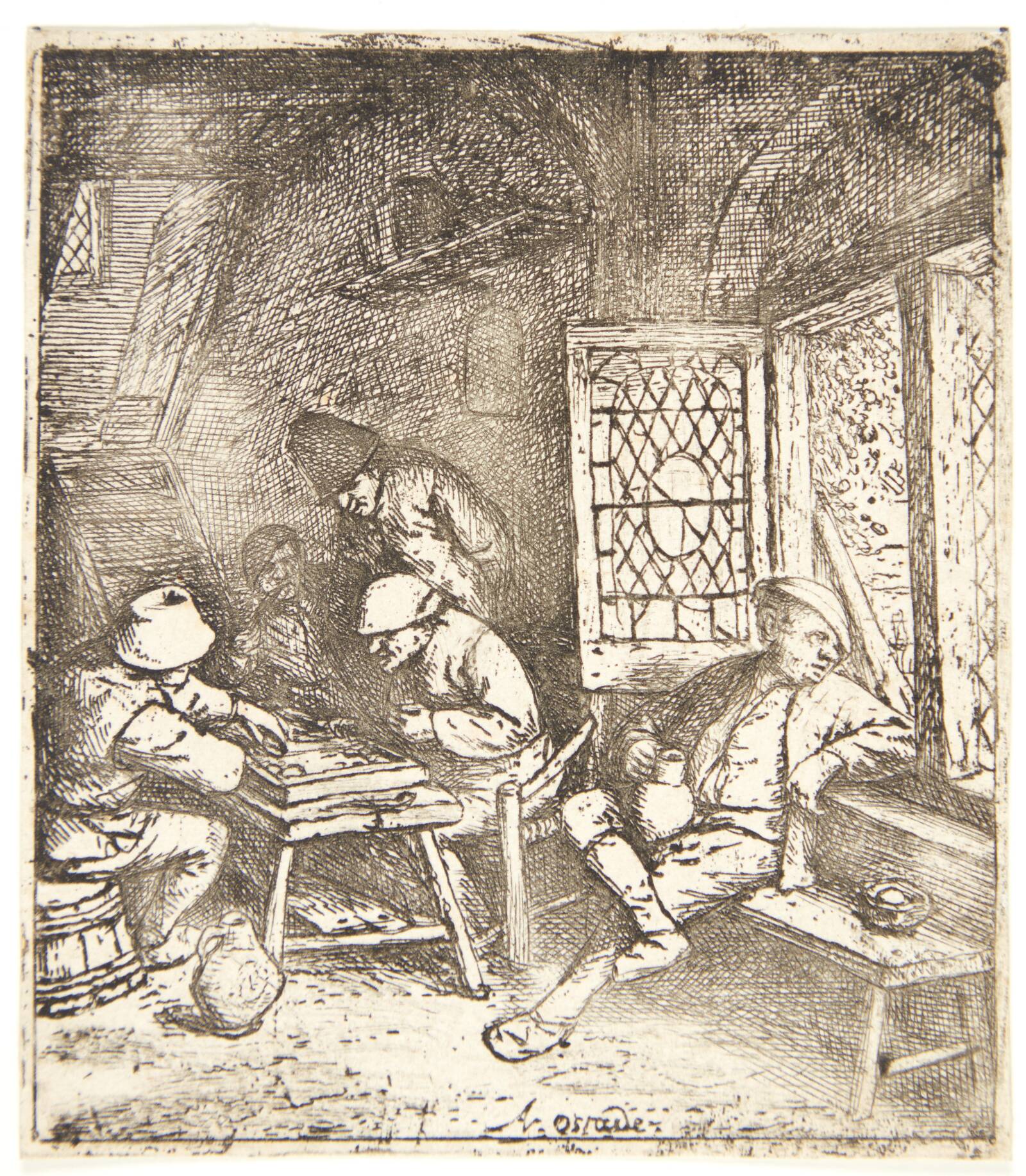 Backgammonspillerne, Adriaen van Ostade, 1682