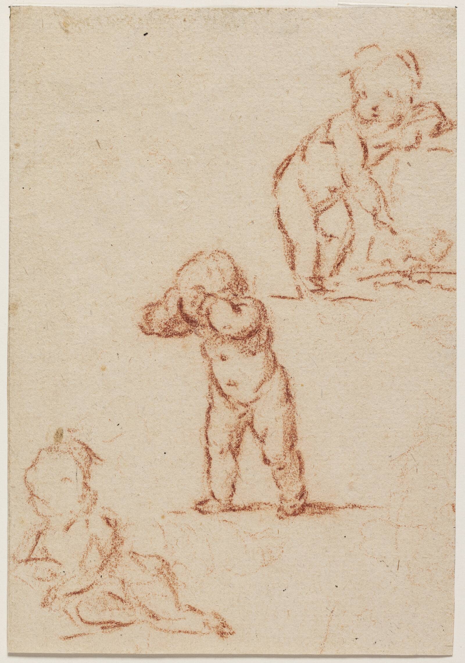 Skitser af putti, Ubekendt, 1700-1775