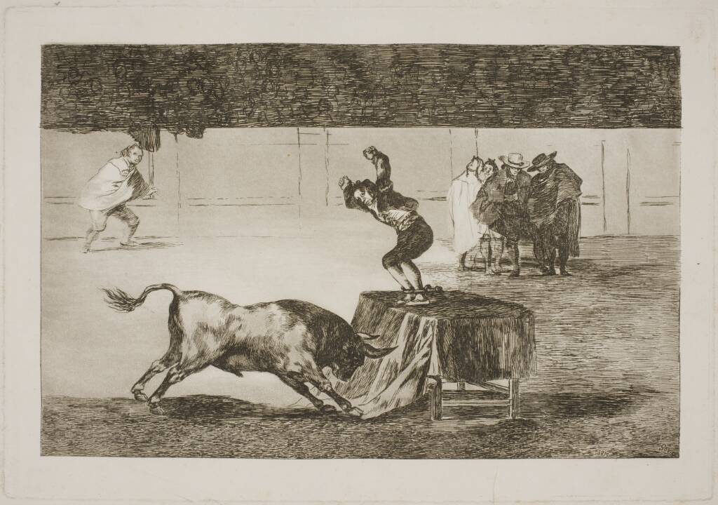 Endnu en vanvittig handling i den samme arena, Francisco de Goya, 1815-1816