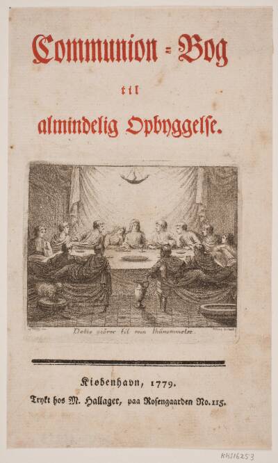 Titelblad til "Communion: bog til almindelig opbyggelse"